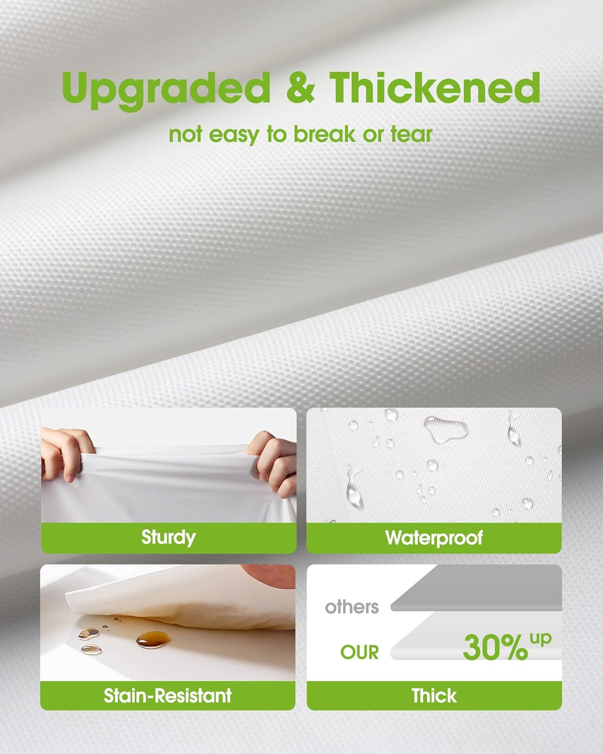 Plastic Table Cloth Disposable 10 Pack, 54 X 108 Inch Table Cloths, Party, Picnic, Wedding, Decorative Tablecloths, Rectangle, White Plastic Cover, Leakproof & Sturdy, White