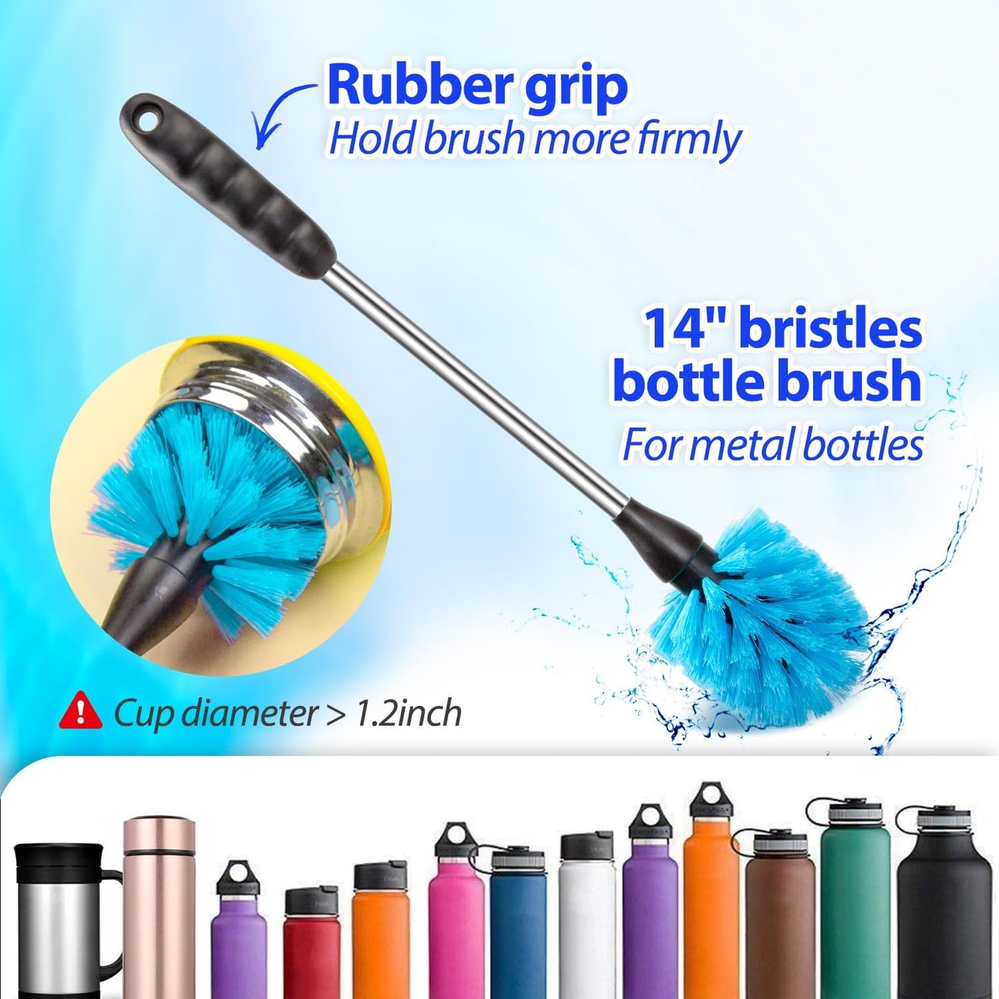 11 Pack Bottle Brush Set & 7 Pack Scrub Brush Set