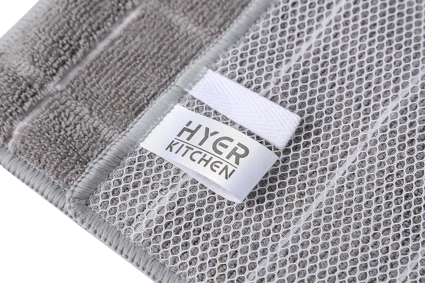 Microfiber Kitchen Rags, Cleaning Cloth for Dishes, All-Purpose - Absorbent and Lint Free Household Dish Rags with Scrub Side, 6 Pack Size 12” X 12”
