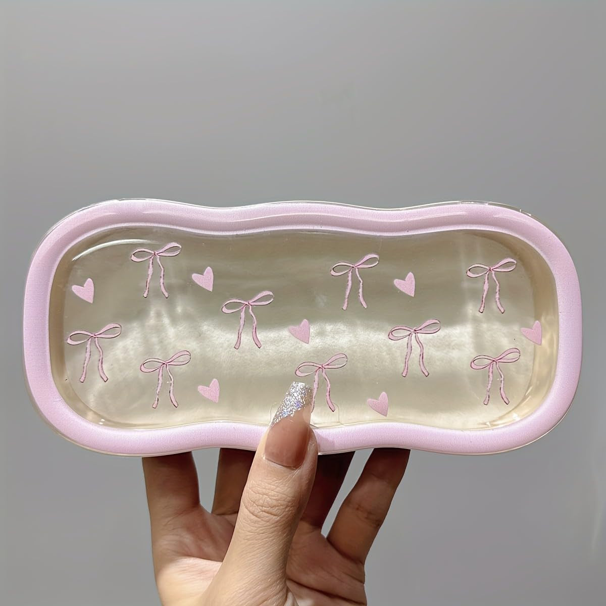 Glasses Case Hard Shell, Clear Eyeglass Case, Cute Holder for Sunglasses and Reading Glasses