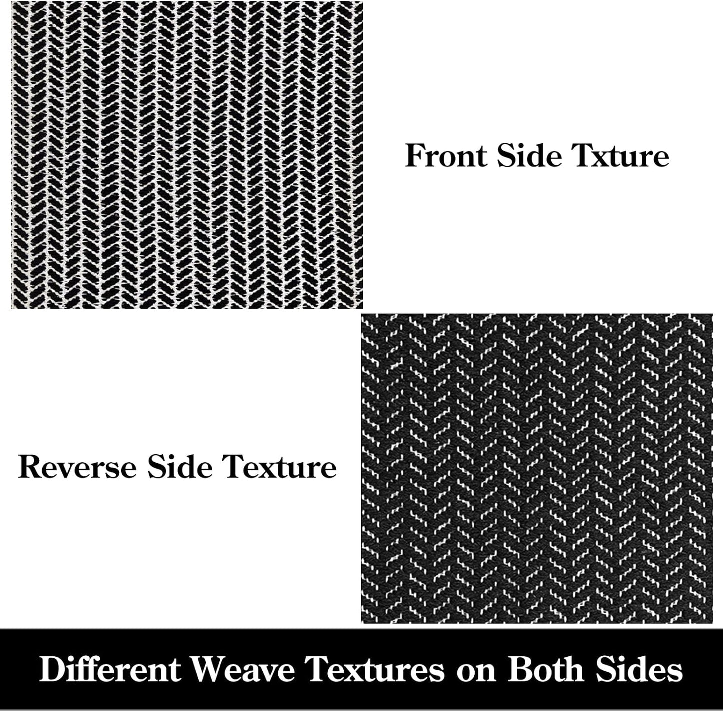 Boho Bathroom Rugs, Small 2X3 Front Door Mat Lightweight Kitchen Rug Woven Cotton Area Rug with Tassels, Farmhouse Washable Black and White Throw Rug Low Pile Carpet for Entry Laundry