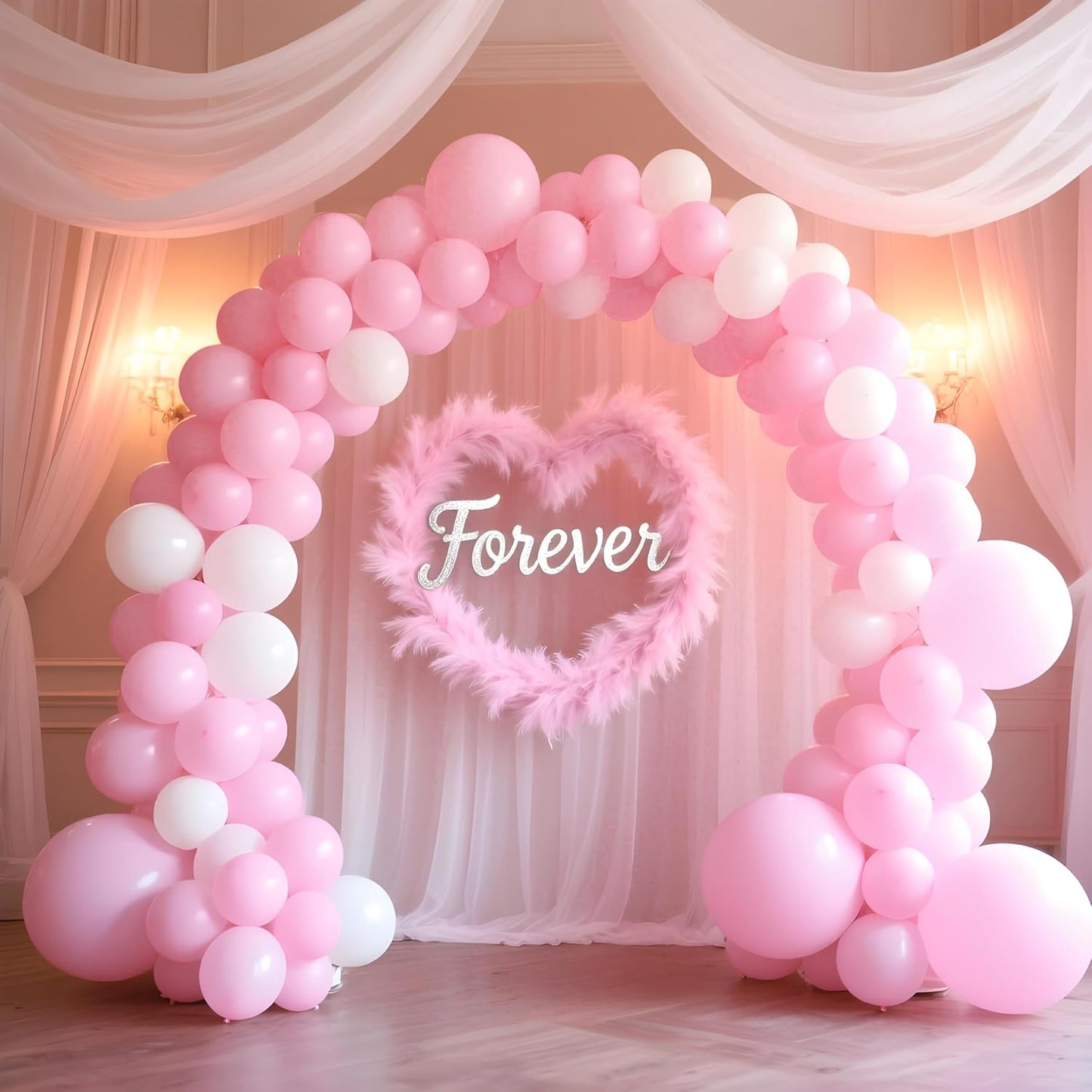 120Pcs 5Inch Pink Balloons, Small Light Pink Latex Balloons for Baby Bridal Shower Gender Reveal Birthday Party Decorations