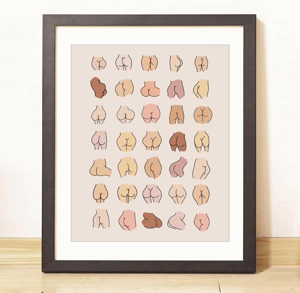 Funny Bathroom Signs Wall Art Boho Bathroom Wall Decor Mid Century Modern Art Bathroom Poster Boho Bathroom Artwork Gift (11X14 INCH)