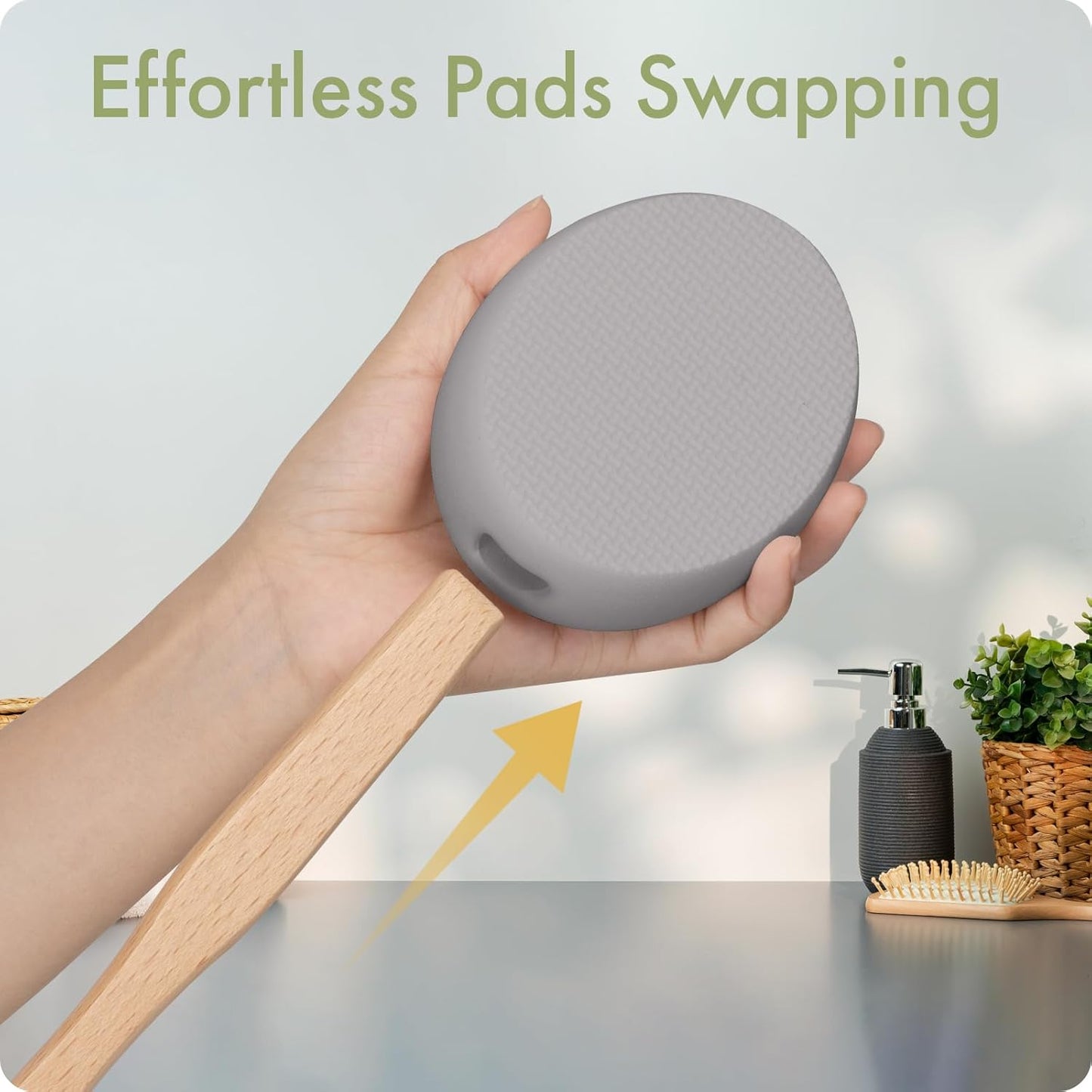 6 PCS Lotion Applicator Replacement Pads, Back Sunscreen Applicator for Kids, Elderly, Women, Apply Cream Medicine Skin Cream Moisturizer Sunscreen Tanner, Handle Not Included, Colorful