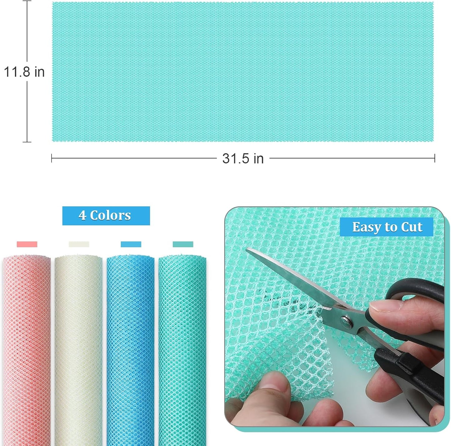 4 Pieces African Exfoliating Net, Long African Net Sponge, Nylon African Net Cloth, Exfoliating Washcloth, Body Scrubbers for Use in Shower, Back Scrubber Skin Smoothers for Bath (Multicolor 4)