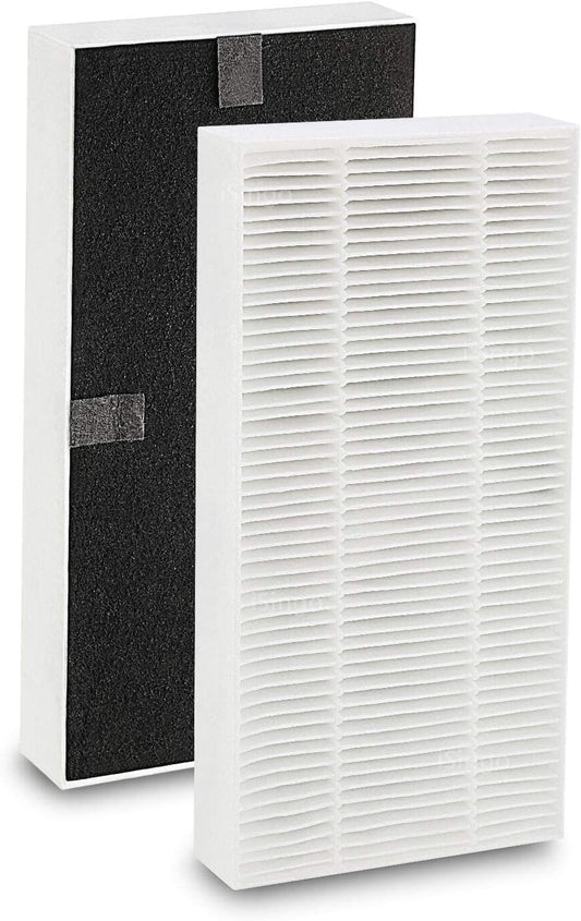 2 Pack for Febreze Air Purifier Replacement Filter Dual Action Hepa-Type FRF102B, Models FHT170, FHT180, FHT190 and Fit for Honeywell Hepaclean U Filter HRF201B, Part #HHT270W & HHT290