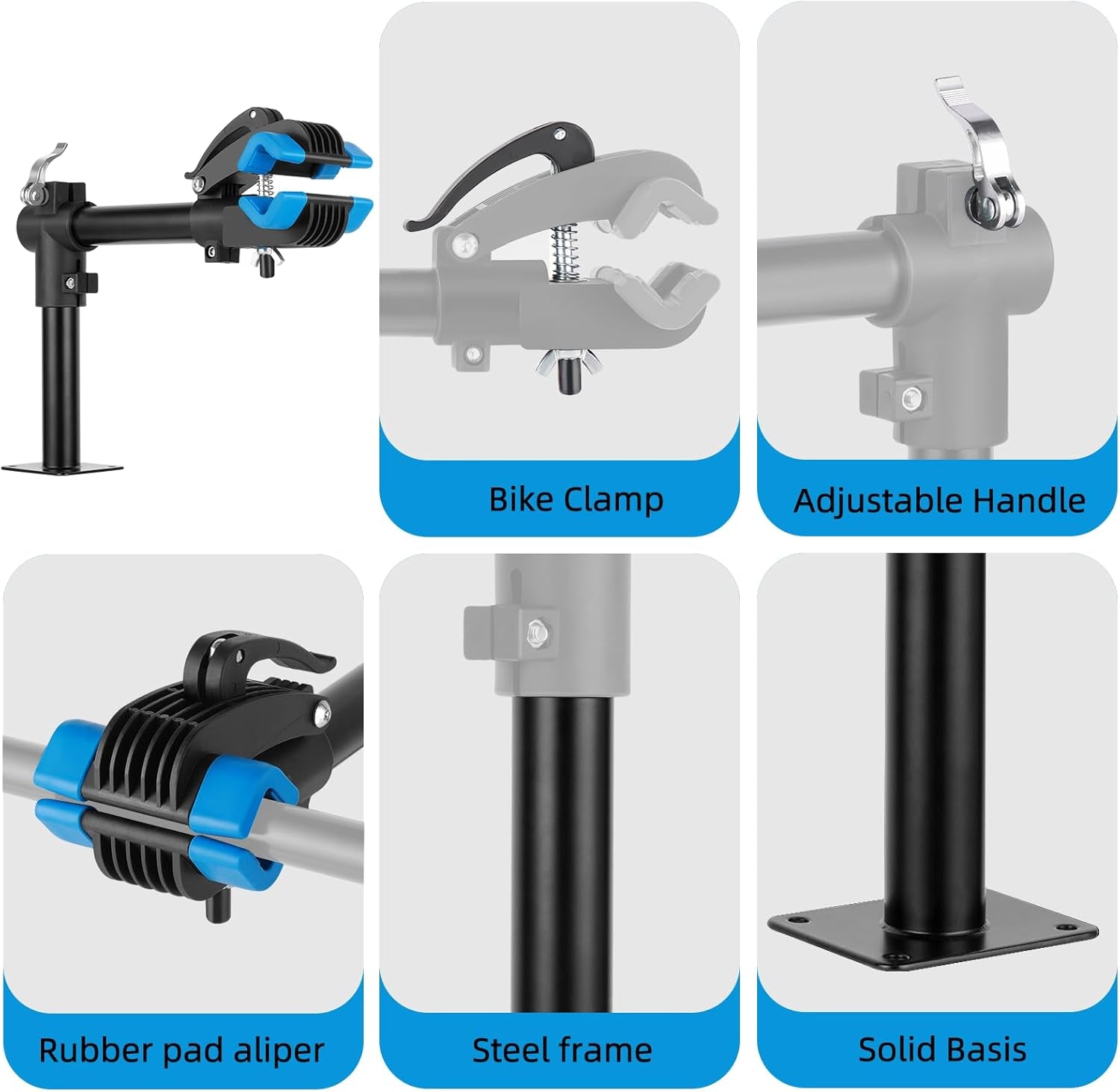Bike Repair Stand Bench Mount Bike Stand Wall Mounted Bike Work Stand Bicycles Maintenance Rack Bike Clamp for Road Mountain Bike,Road Bike