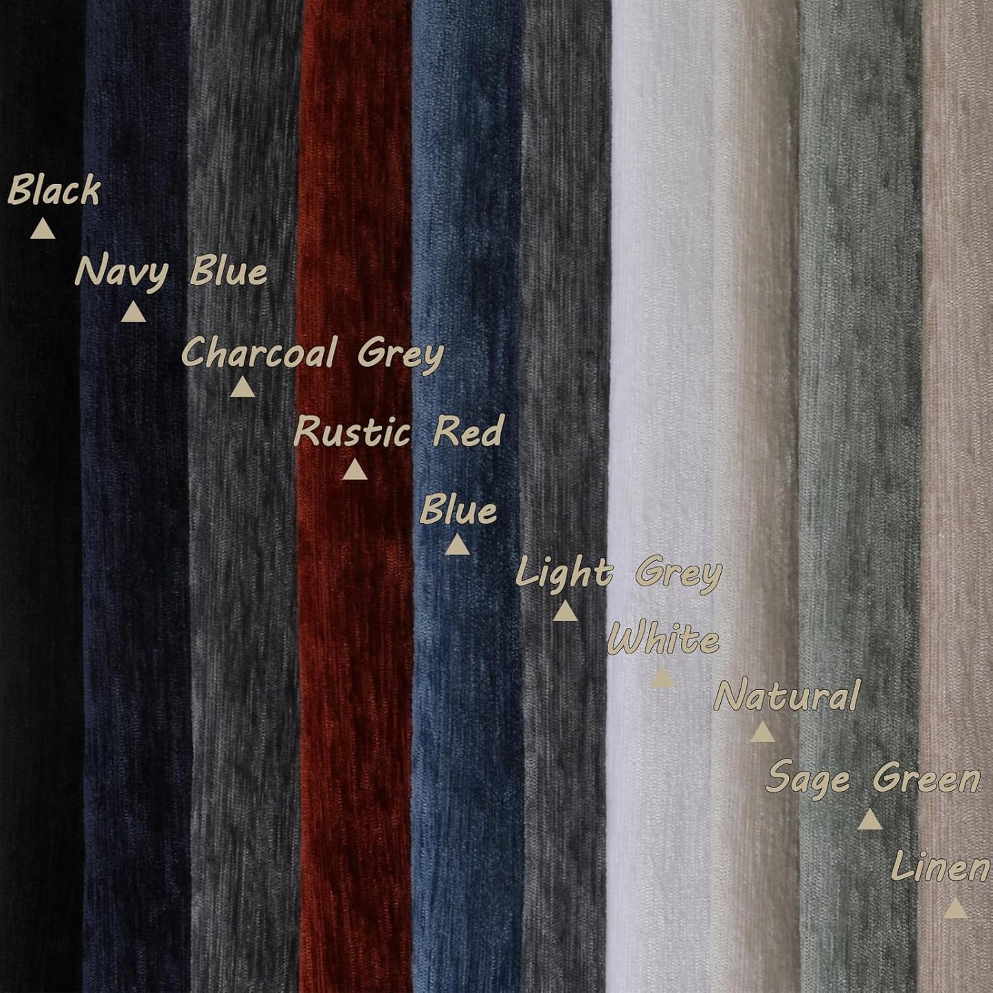 Chenille Black Curtains 72 Inch Length 2 Panels, Light Filtering Luxury Window Curtains, Back Tab Privacy Soft Velvet Window Curtain Drapes for Bedroom Living Room, 40" Wx72 L