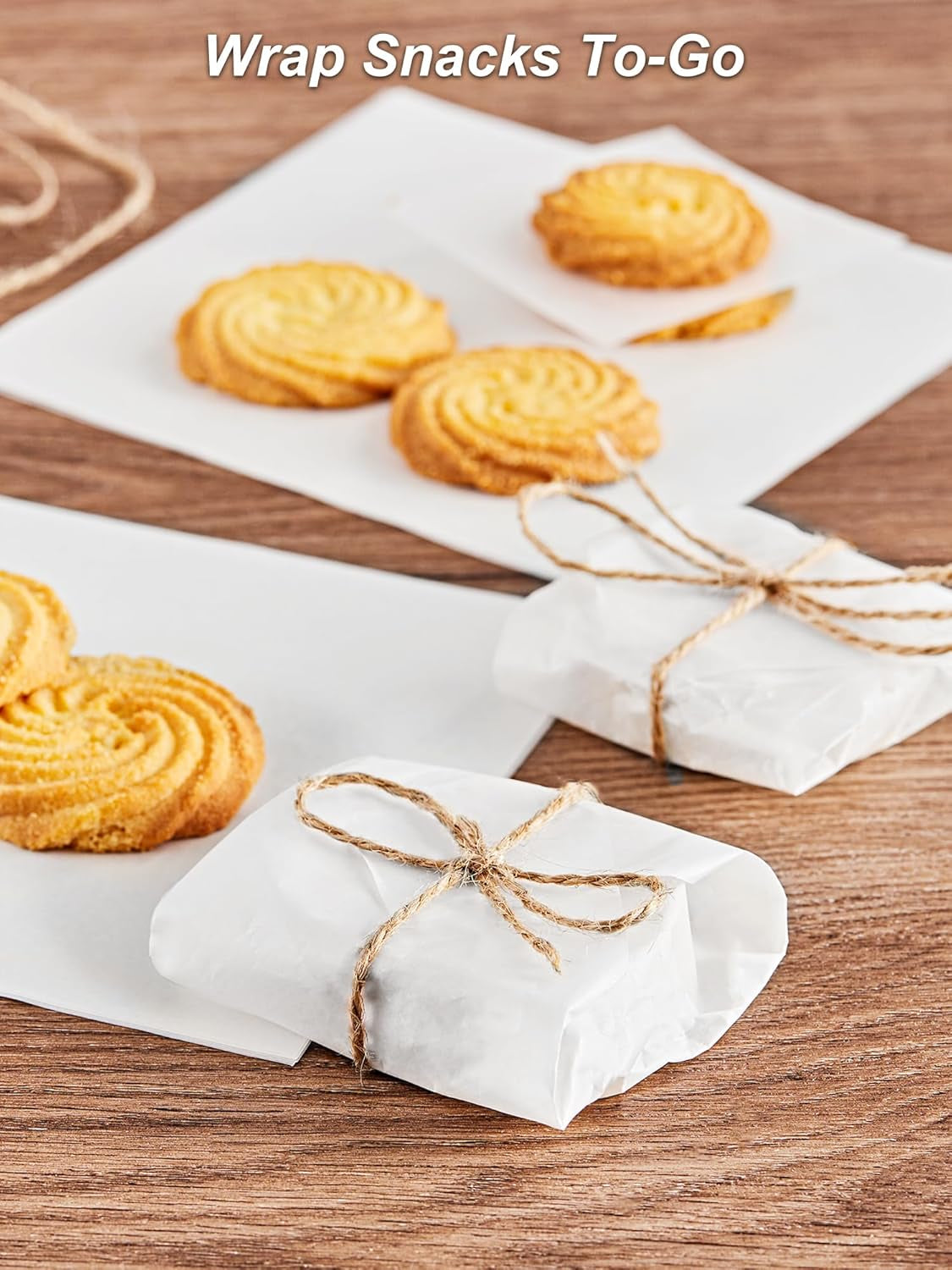 6 X 6 Inches Wax Paper for Food, 400 Pcs Non-Stick Hamburger Patty Paper, Square Sandwich Separators Wrapping Paper, for Lunch, Restaurants, Barbecues, Picnics, Parties, White