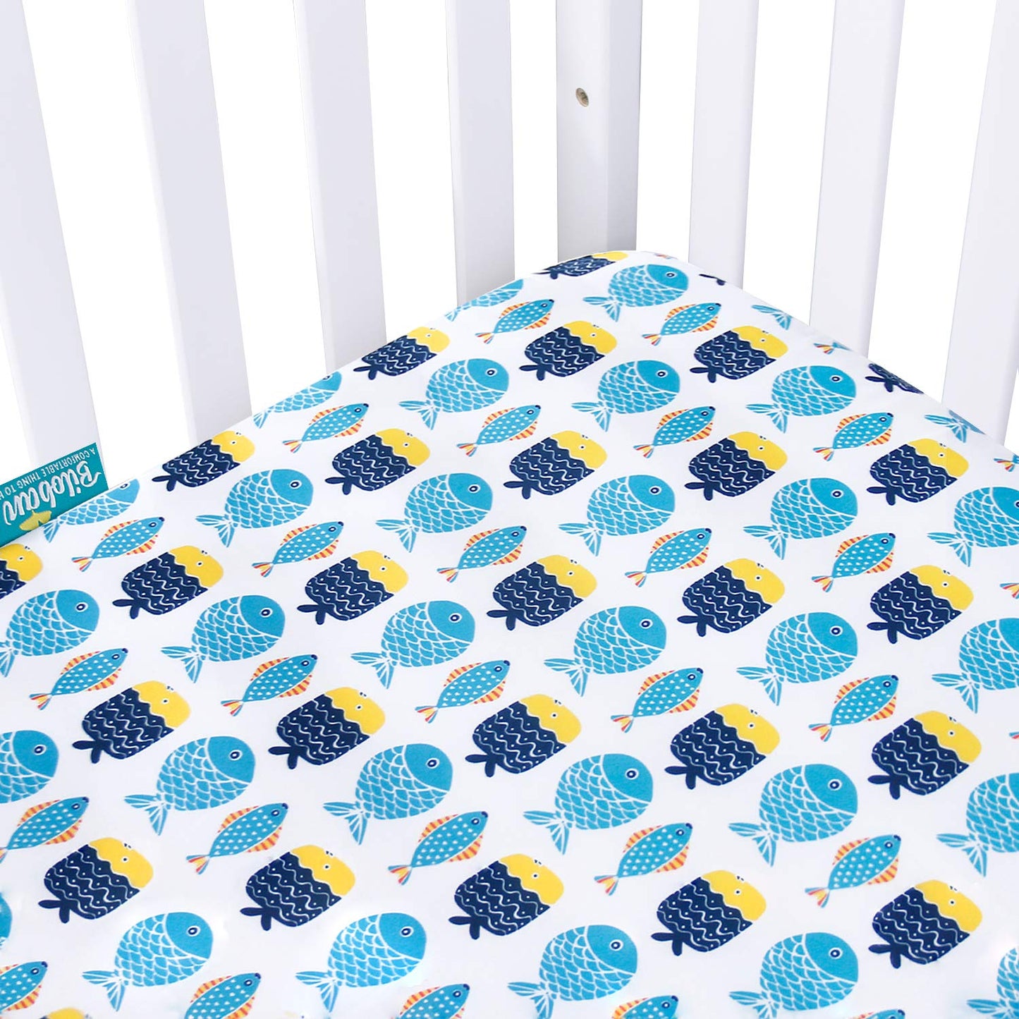 Crib Sheets Fitted, 2 Pack Crib Sheet Fits for Standard Crib Mattress, Toddler Sheets for Baby Boys & Girl