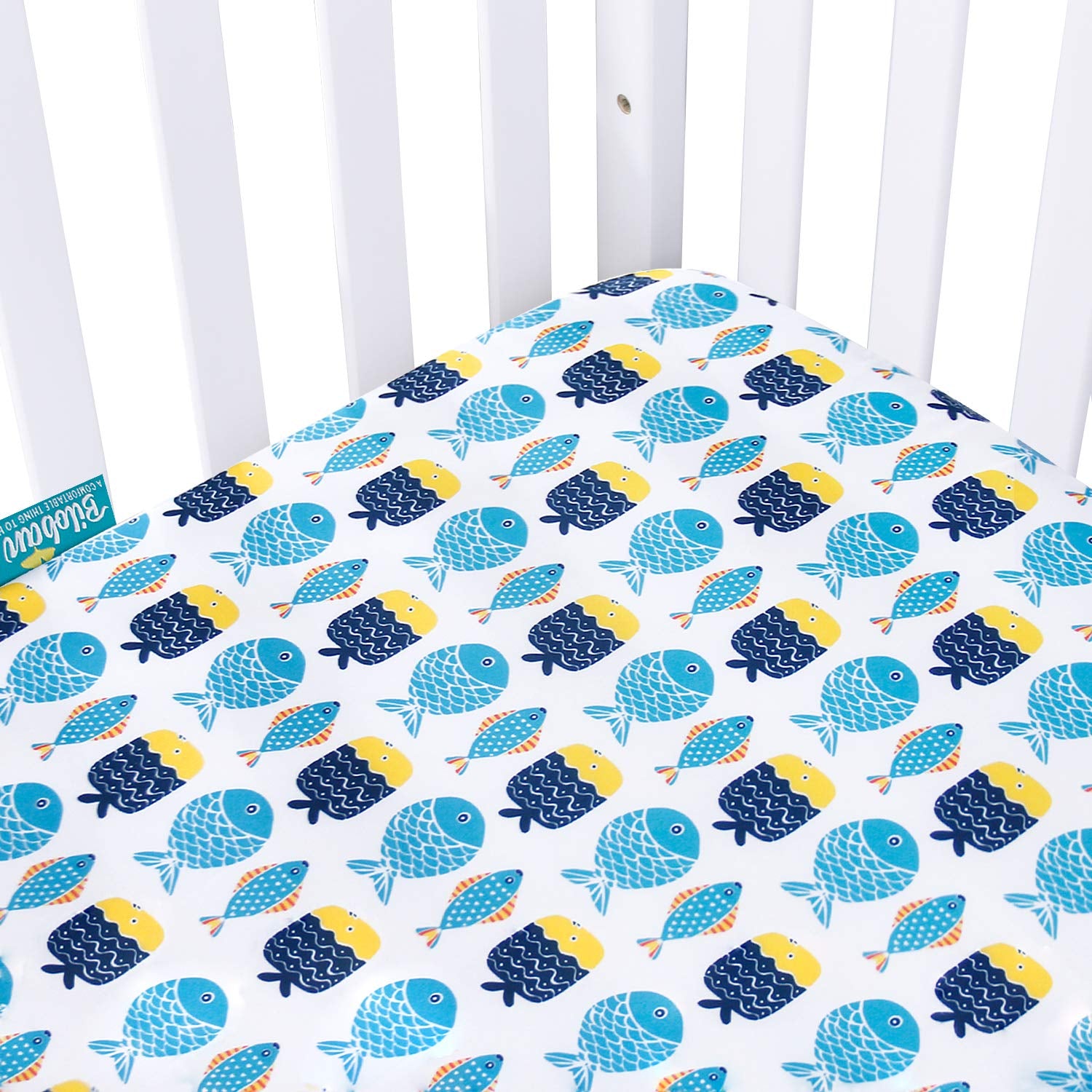 Crib Sheets Fitted, 2 Pack Crib Sheet Fits for Standard Crib Mattress, Toddler Sheets for Baby Boys & Girl