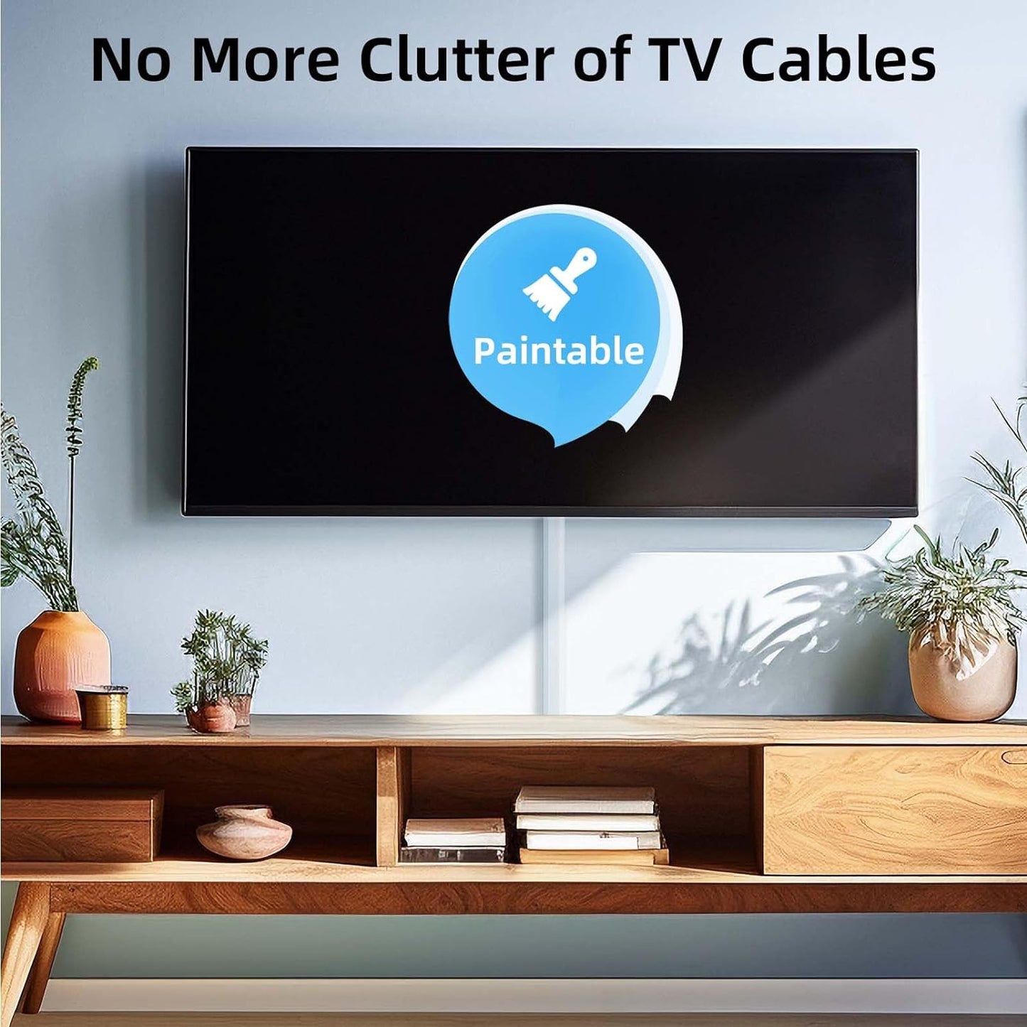 Large TV Cord Hider Wall, 94.5In Cord Covers for 3-4 Wires on Wall, Easy Set up Cable Hider Cable Management, Wire Hiders Wire Covers for TV Cords, Cables Cover Raceway, 6X W1.18 H0.67In, White