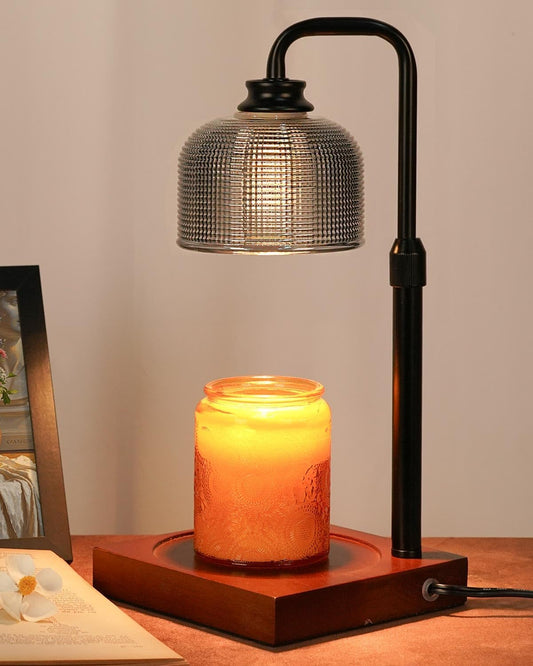 Candle Warmer Lamp with Timer Dimmable, Adjustable Height, House Warming Gifts New Home Room Decor, Birthday Gifts for Women Mom, Wax Warmer Lamp for Jar Candles with 2 Bulbs