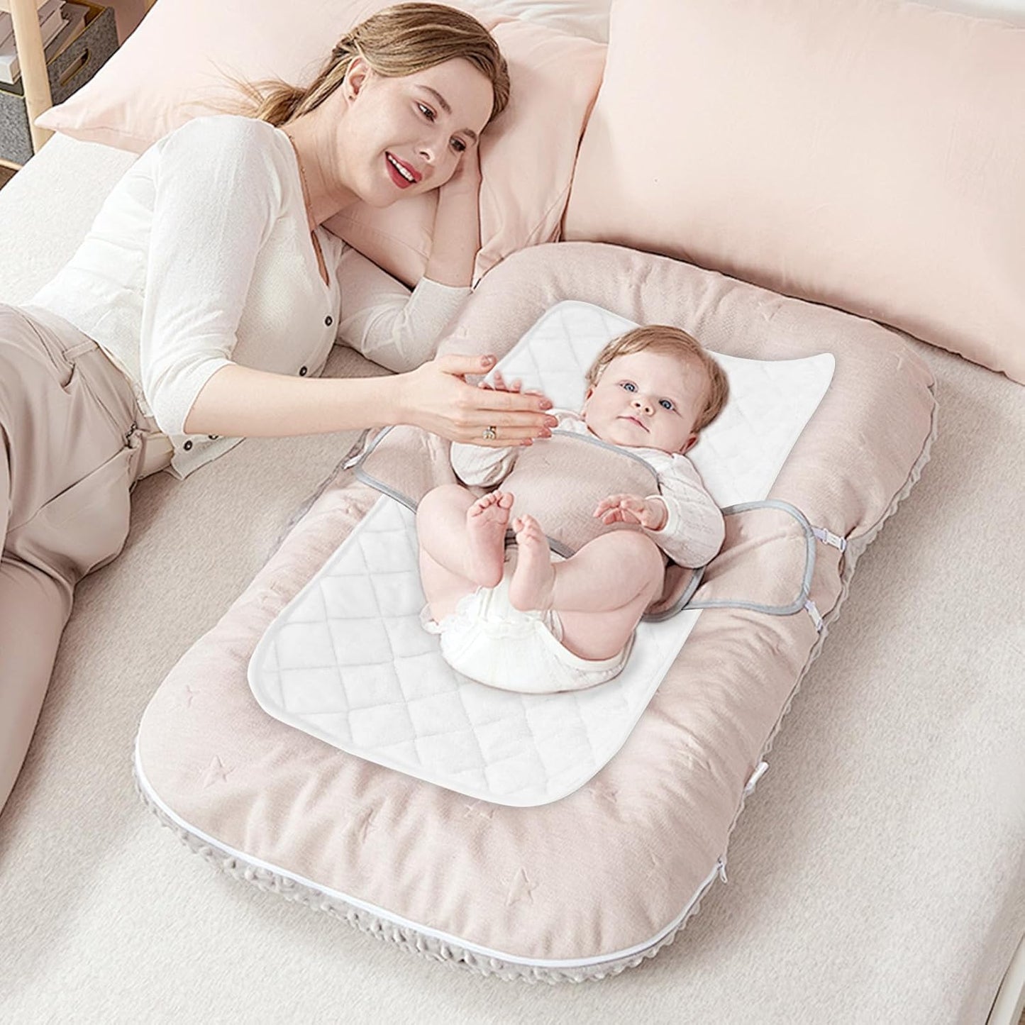 Changing Pad Liner - 5 Pack (Improved Thickness) 14" X 26" Superior Viscose Terry Surface, Waterproof & Absorbent Diaper Changing Pad Liners