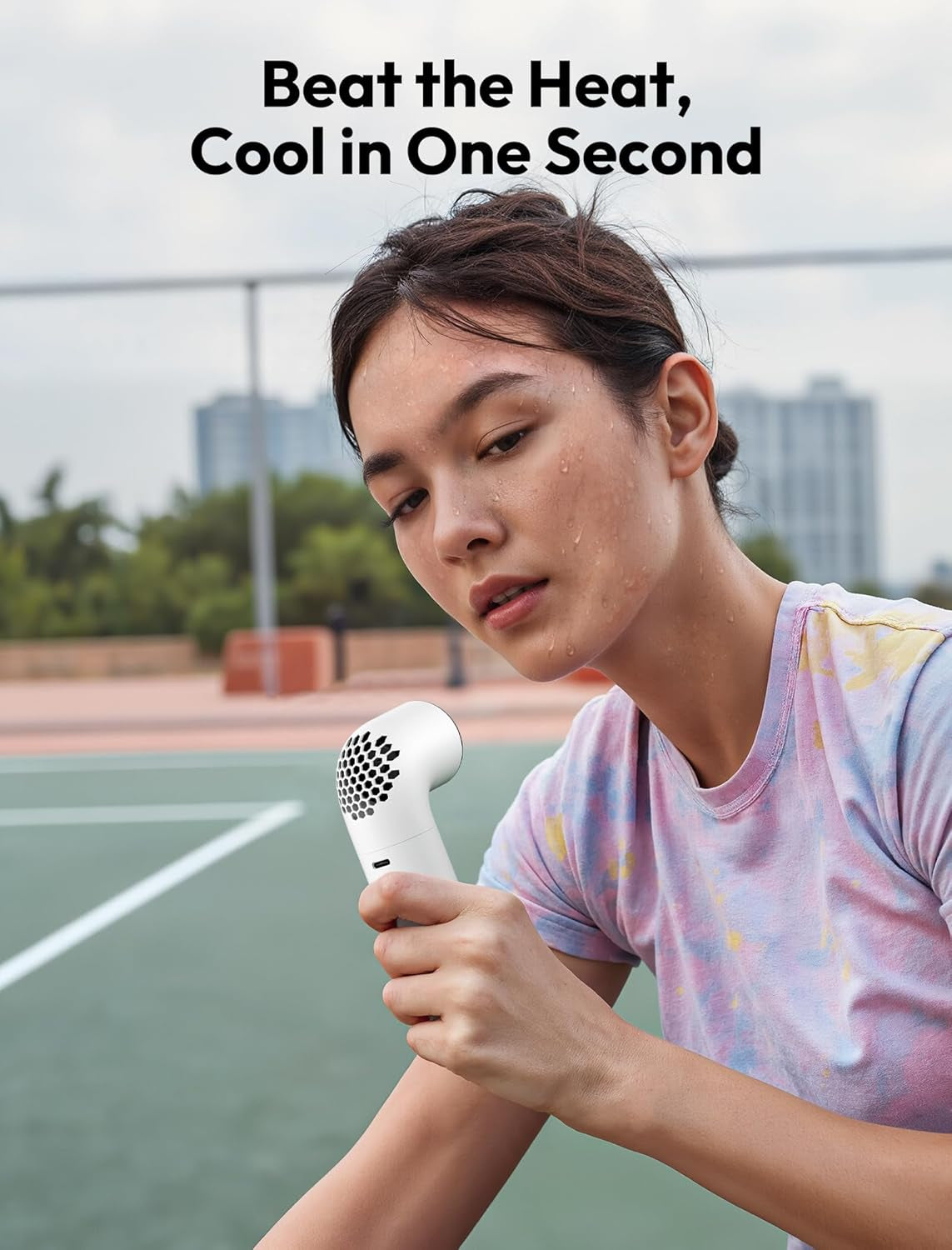 Portable Handheld Fan, Powerful Turbo Mini Fan, 15000 RPM High Speed Aero, 8H Max Cooling Time, 4 Speeds Pocket Rechargeable Personal Small Travel Gifts for Women Men -White
