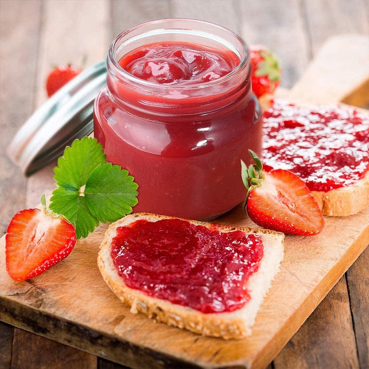 Small Mason Jars Regular Mouth - 8 Oz Clear Glass Jars with Silver Metal Lids for Sealing, Food Storage, Overnight Oats, Jelly, Dry Food, Jam,Diy Jars, 6PCS
