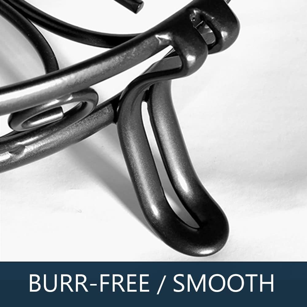 Metal Plant Stand for Outdoor Indoor, Heavy Duty Flower Pots Holder Rustproof Wrought Iron Planter Stands Garden round Supports Rack for Planter 11.8 Inches, Bronze Brown