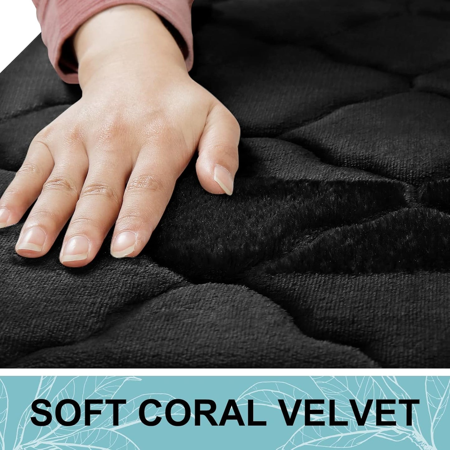 Memory Foam Bath Rug and Shower Curtain, Bath Rug Size 30X20 in Black and Shower Curtain 72X72 in Black Grey, 2 Item Bundle