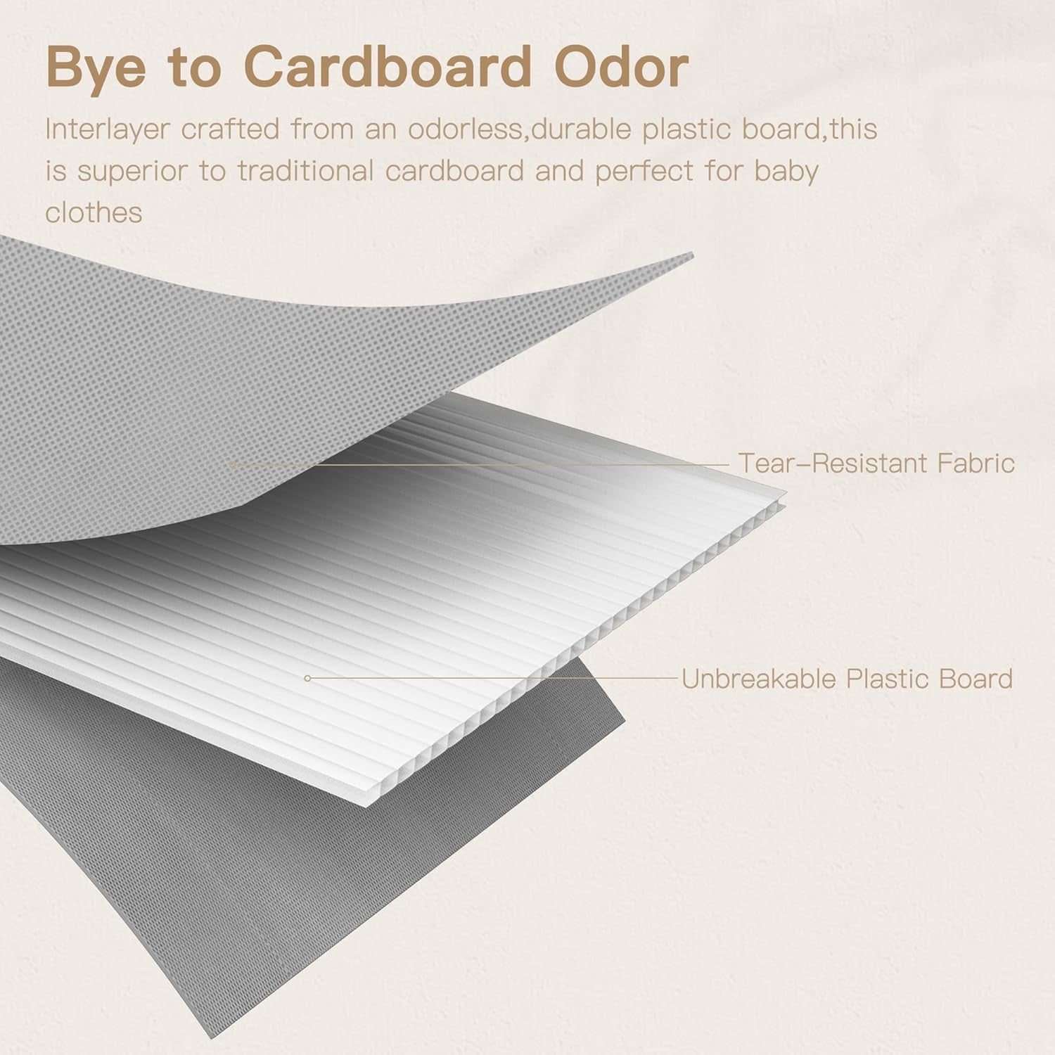 Drawer Organizer Clothes, 14 Pack Dresser Organizer for Baby Clothes, Underwear, Sock- Foldable Closet Organization and Storage Dividers Bins for Nursery, Bedroom and Dorm (Grey)