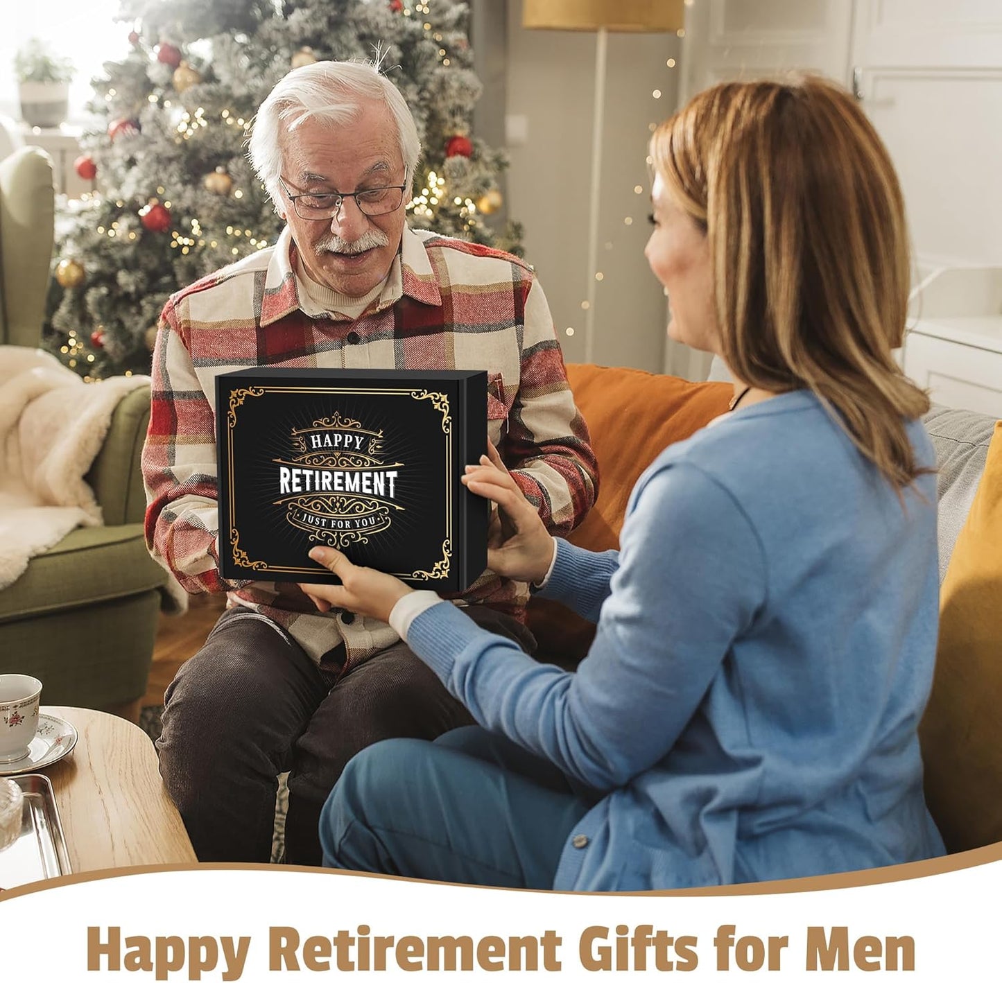 Retirement Gifts for Men 2025: Thoughtful Retirement Decorations and Gift Ideas Including Mug, Hat, Candle, Socks, and Dice