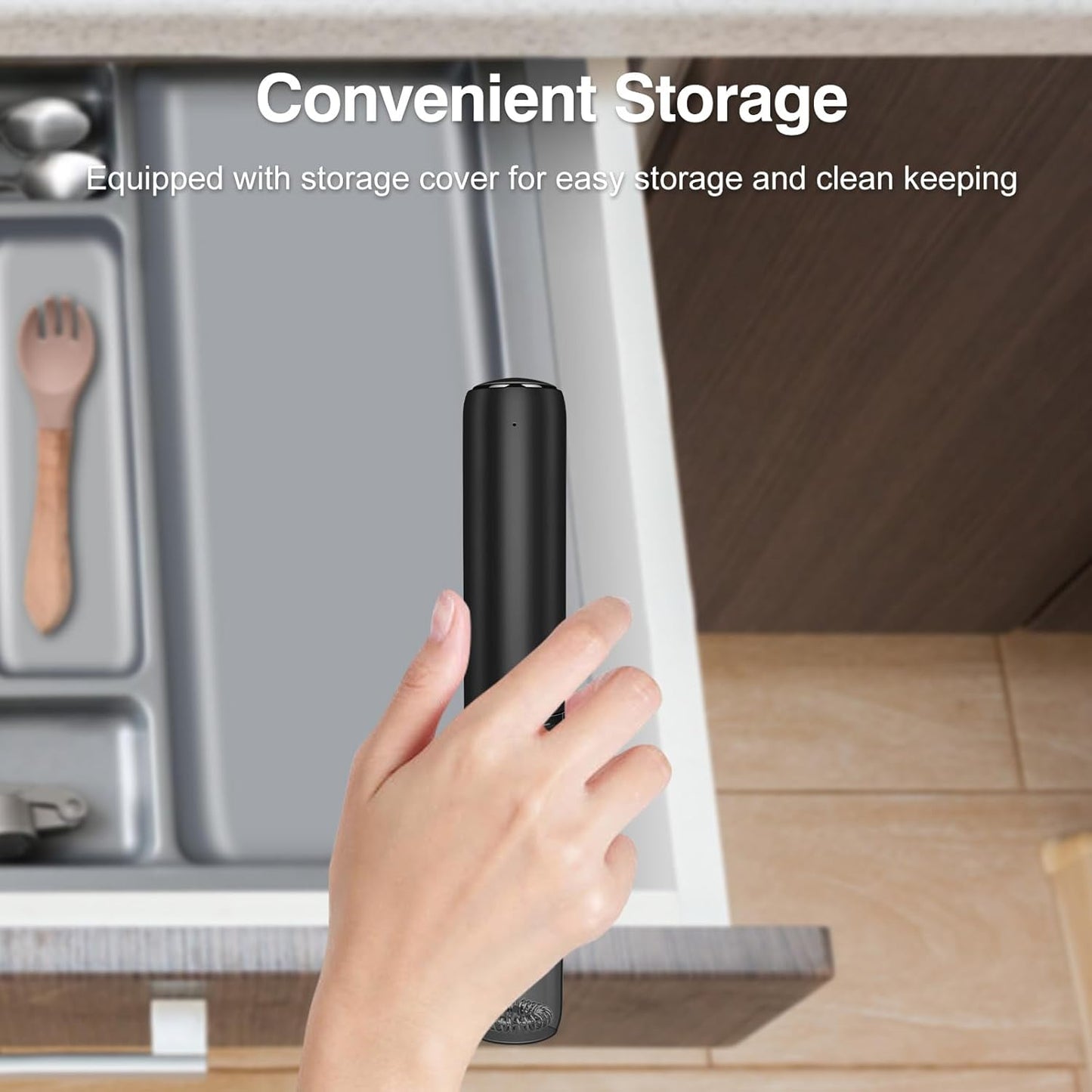 Milk Frother Handheld Rechargeable, Frother Wand with Storage Cover, Drink Mixer and Foamer for Coffee, Electric Whisk for Latte, Cappuccino, Matcha, Hot Chocolate, Protein Powder