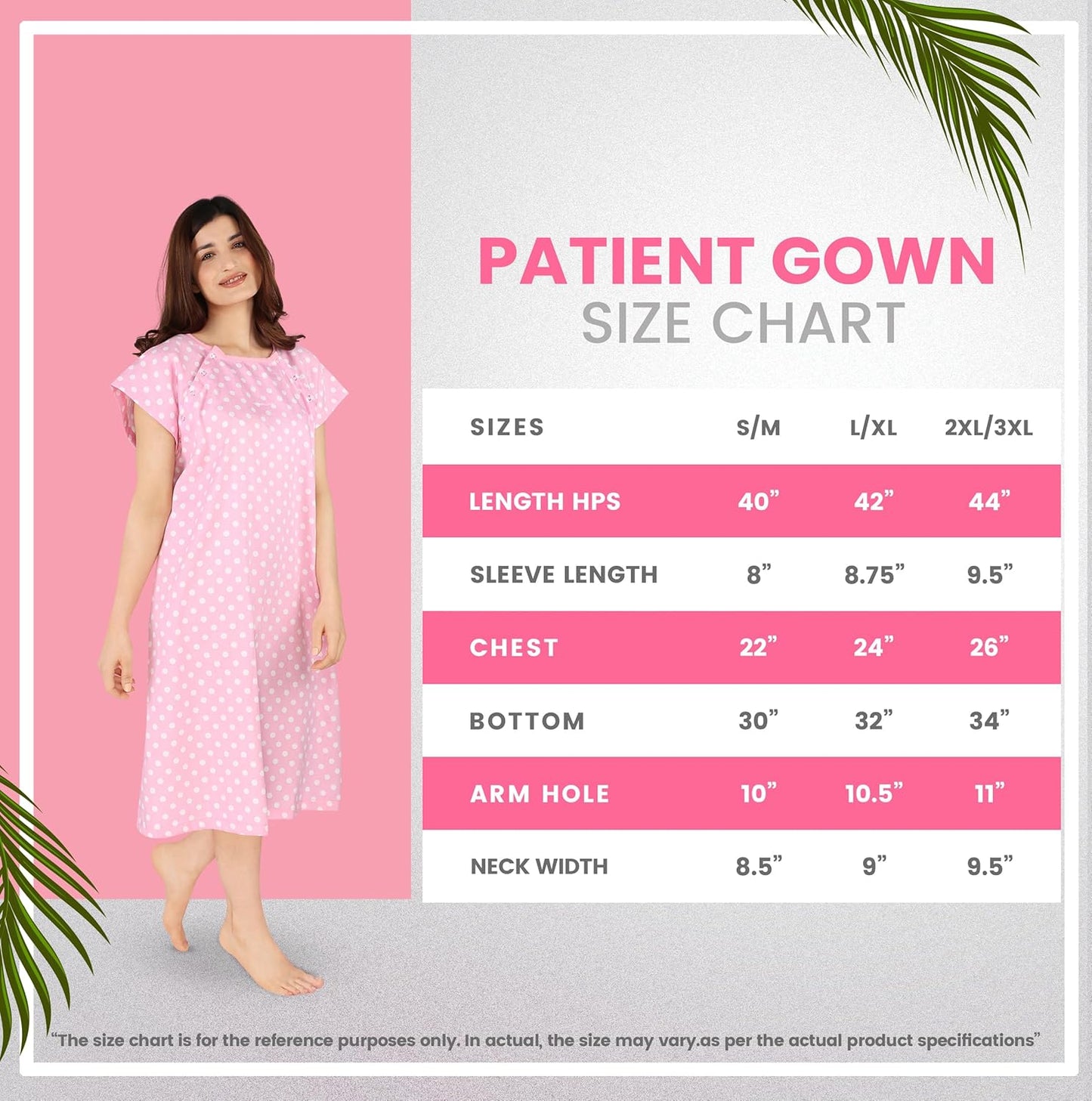 Women'S Hospital Gown Soft Comfortable and Stylish Patient Gown
