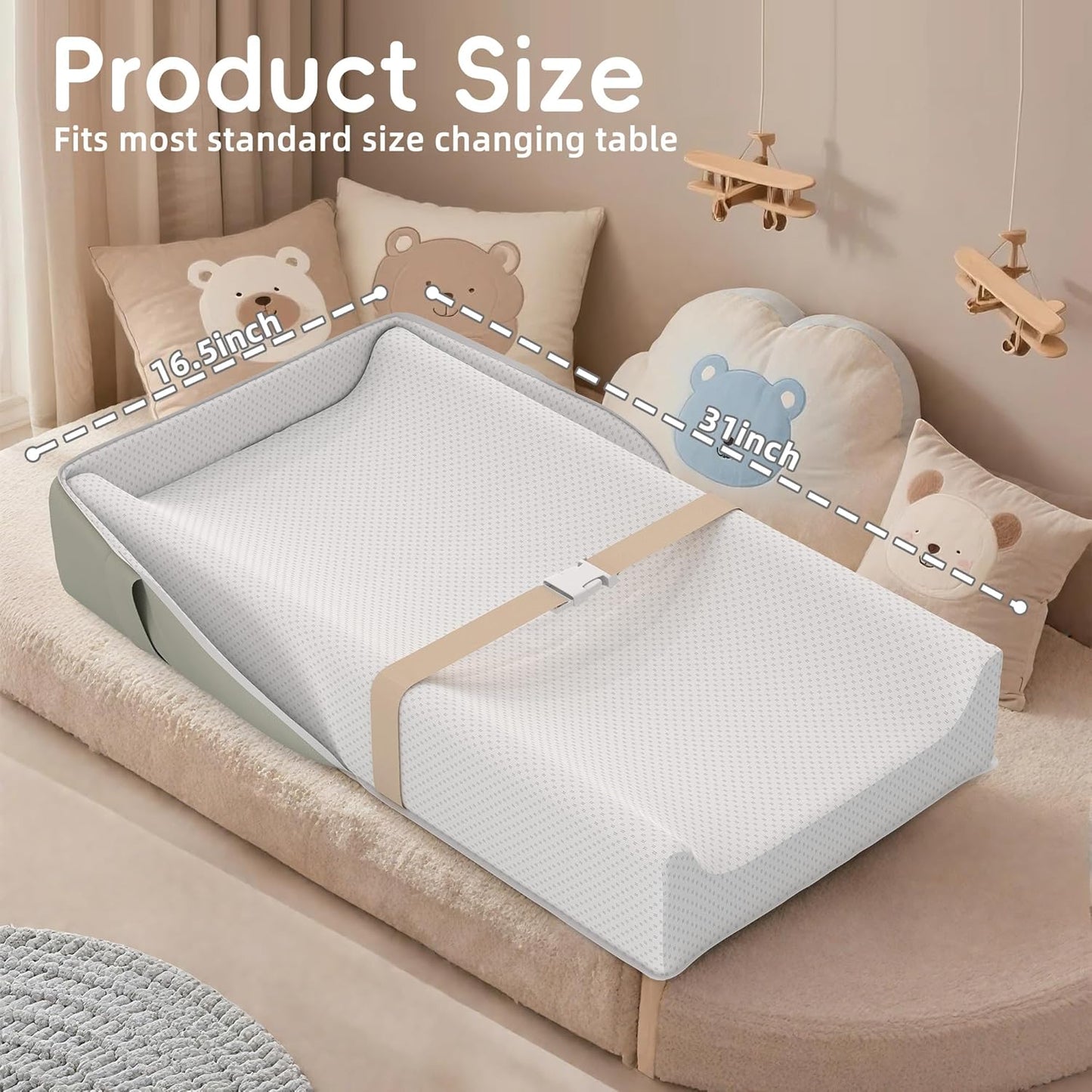 Portable Baby Changing Pad with Waterproof Lining and Convertible Backpack Design, Featuring Leather Surface and Cotton Pads for Dresser Top Use