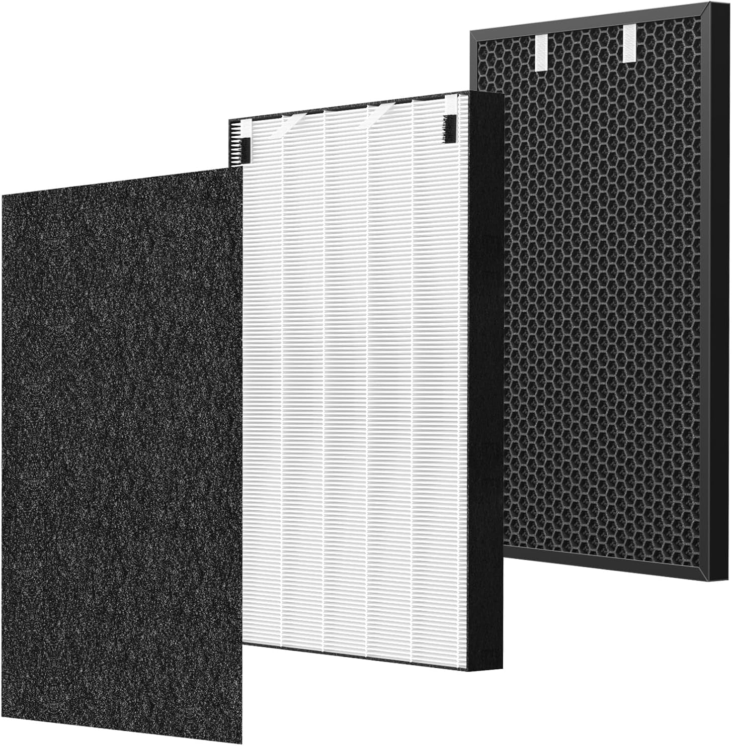 Air 320 Filter Replacement Set for Bissell Air320 and Air220 Models, Includes 1 HEPA Filter, 1 Pre-Filter, and 1 Carbon Filter, Compatible with Parts 2677, 2678, and 2804