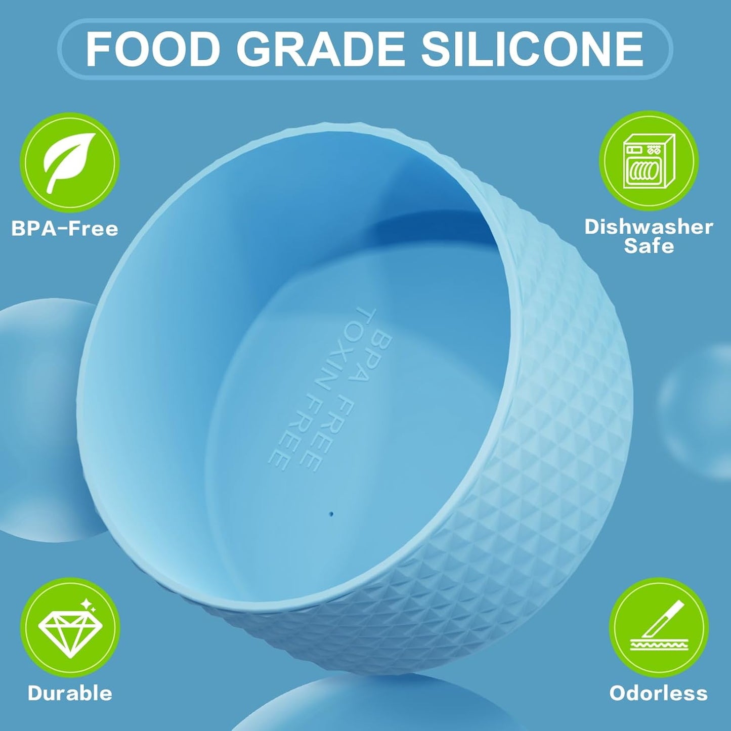 Silicone Boot for Owala Water Bottle 40 Oz, Anti-Slip Protective Sleeve for Freesip/Twist/Flip Stainless Steel Water Bottles Accessories
