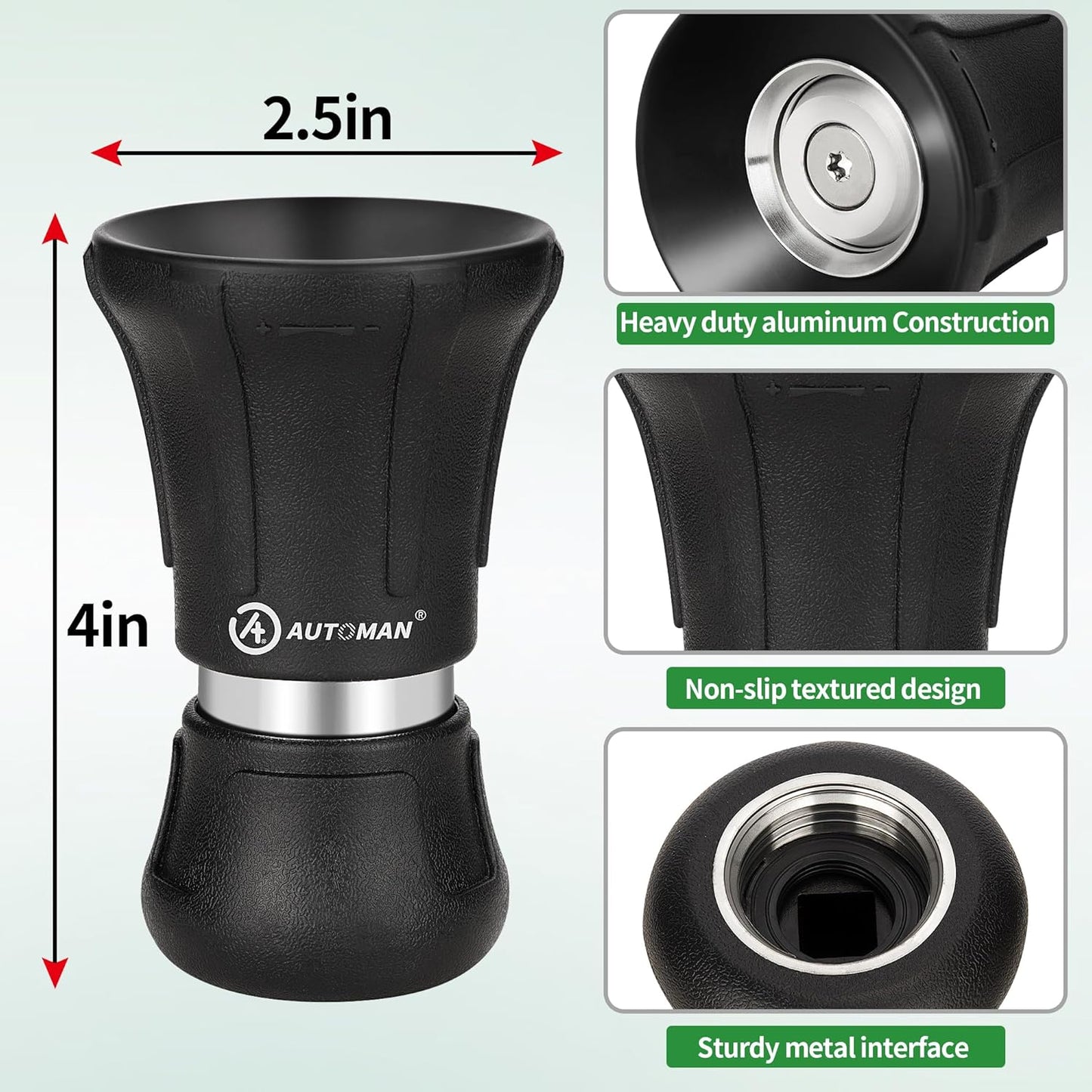 Garden Hose Nozzle Heavy Duty, Fireman Hose Nozzle, High Pressure Water Hose Sprayer Nozzle, Adjustable Spray Nozzles for Washing Car, Cleaning Ground, Watering Plants, Showing Pets