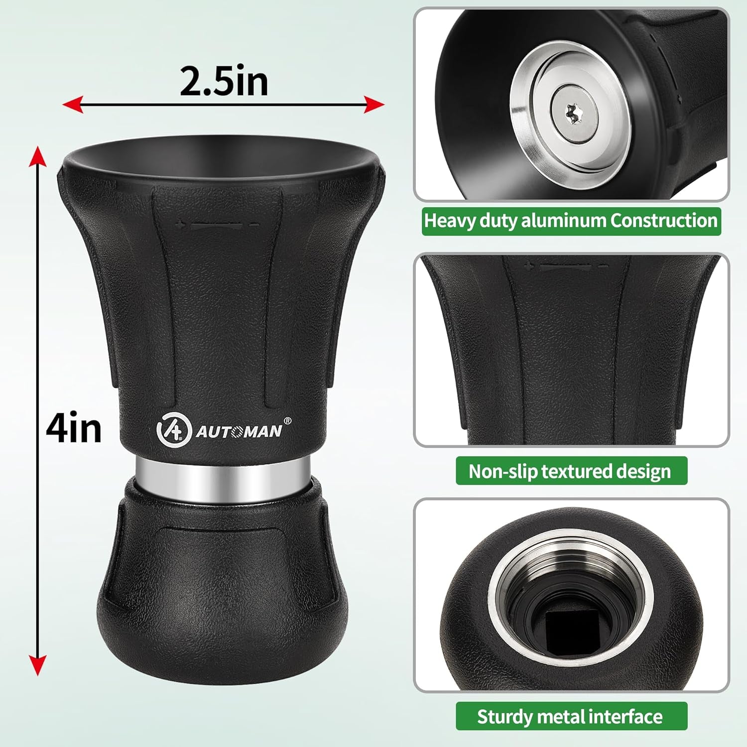 Garden Hose Nozzle Heavy Duty, Fireman Hose Nozzle, High Pressure Water Hose Sprayer Nozzle, Adjustable Spray Nozzles for Washing Car, Cleaning Ground, Watering Plants, Showing Pets
