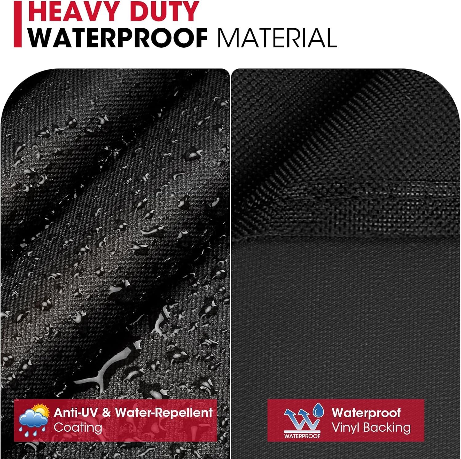 Griddle Cover for Blackstone 22 Inch and 17 Inch Griddle with Hood and Stand, Heavy Duty Waterproof Outdoor BBQ Grill Cover with Sealed Seam, Black