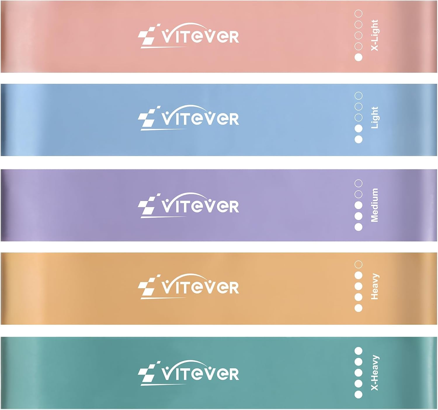 Booty Bands Set, Resistance Bands for Working Out, Exercise Bands for Women and Men Legs and Butt, Stretch Bands for Pilates, Yoga Starter Set