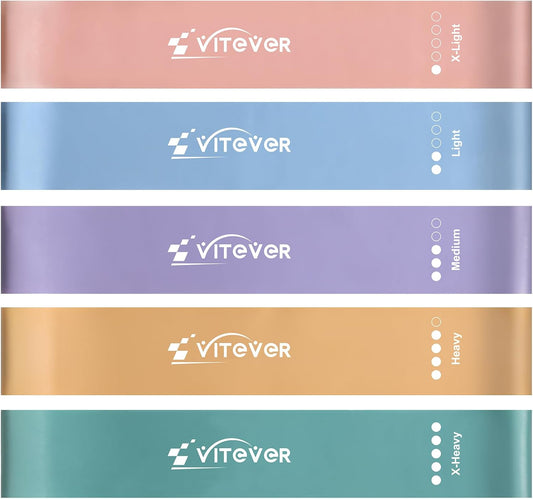Booty Bands Set, Resistance Bands for Working Out, Exercise Bands for Women and Men Legs and Butt, Stretch Bands for Pilates, Yoga Starter Set