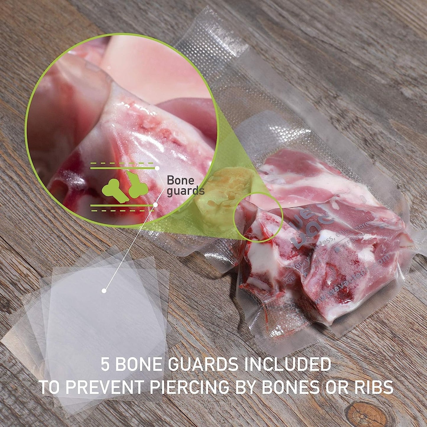Vacuum Sealer Bags 100 Pint 6X10 Inch for Food Saver, Seal a Meal, Weston. Commercial Grade, BPA Free, Heavy Duty, Great for Vac Storage, Meal Prep or Sous Vide
