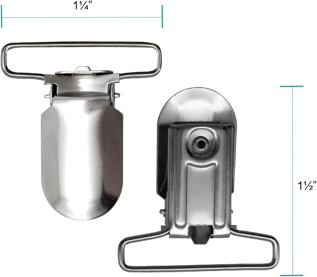 20-Piece Men'S Suspender Clips Sheet Straps Holder Fasteners