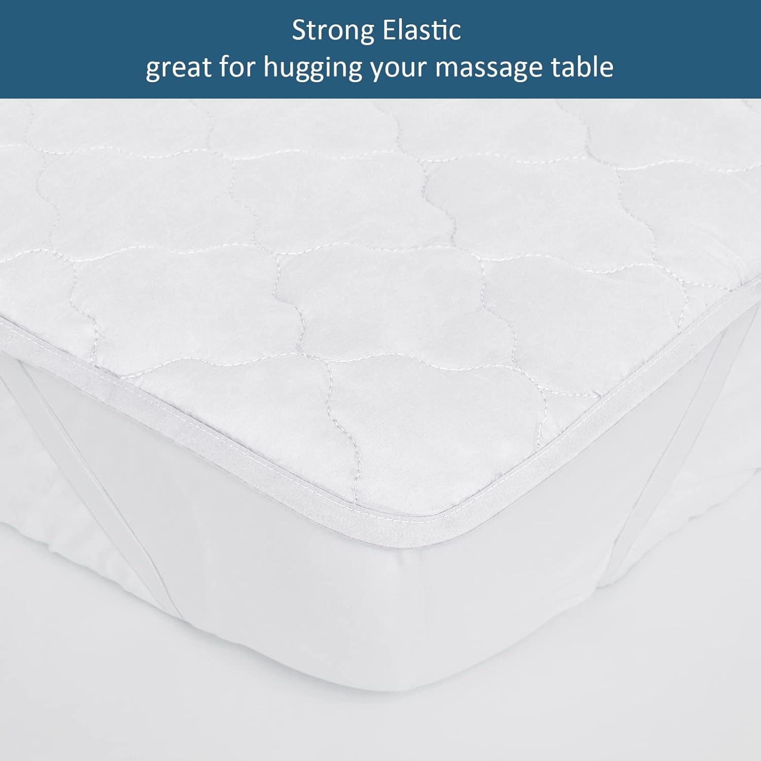 2-Piece Waterproof Massage Table Sheet Set, Extra Soft, Cushy, for Massage Tables, Includes Massage Fitted Sheet and Face Rest Cover, White
