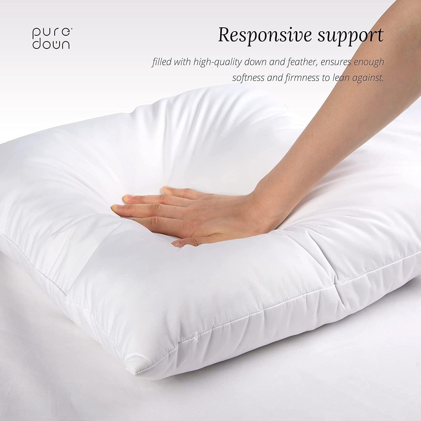 ® Feather down Pillow Insert - 14X36 Throw Pillow, Large Lumbar Pillow Insert for Decorative Throw Pillow, Bed, Couch, and Cushion, Pack of 1