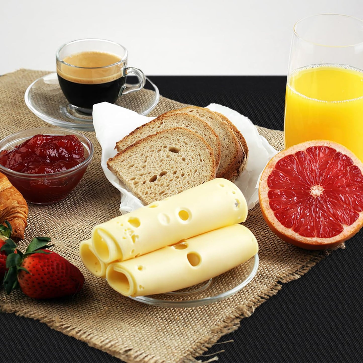 Rectangle Vinyl Tablecloth, Waterproof Spillproof Plastic Flannel Backed Table Cloth, Wipe Clean Table Cover for Dining, Buffet Parties and Camping (Black, 54" X 78")