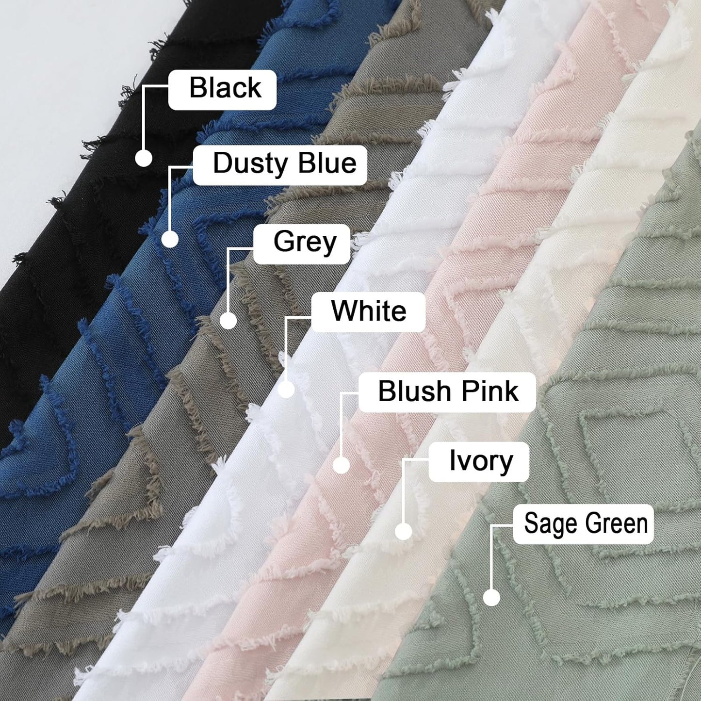 Diamo Stall Small Shower Curtain 36X72 Inch, Sage Green Premium Geometric Jacquard Textured Fabric for Bathroom, Soft Airy Wrinkle Free Decorative Shower Curtain with 12 Plastic Hooks