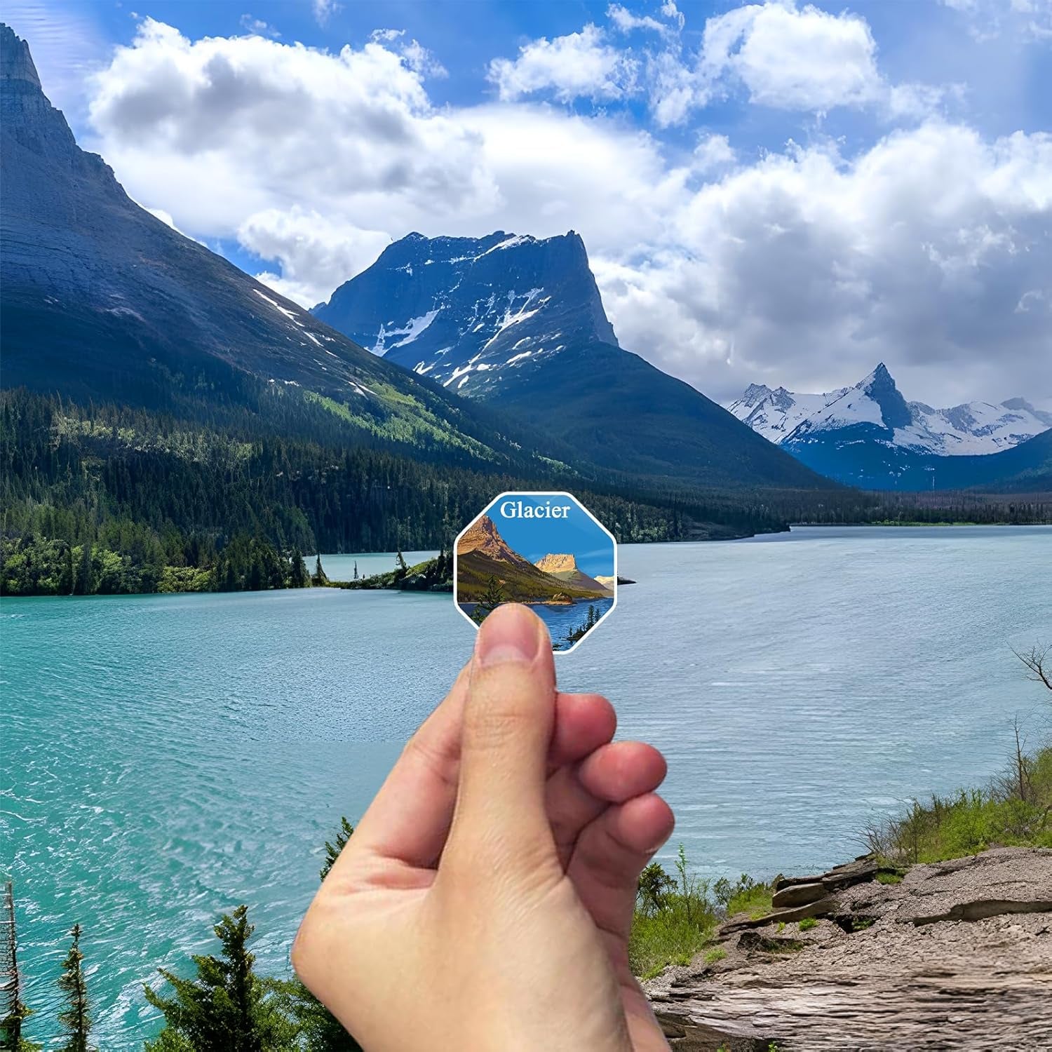 63 National Park Sticker Set,Outdoor Nature Adventure Hiking Inspiration Waterproof Stickers,Used for Water Bottles,Computers,Refrigerators,National Park Stickers of the USA