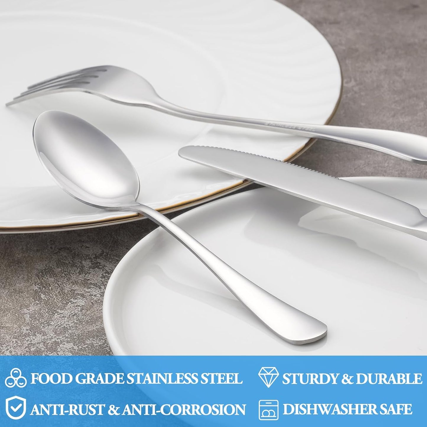 12 Piece Teaspoons Set,Food Grade Stainless Steel Tea Spoons,Durable Small Spoon,Metal Dessert Spoon,Spoons Silverware for Home,Kitchen or Restaurant,Mirror Polished & Dishwasher Safe,6.7-Inch
