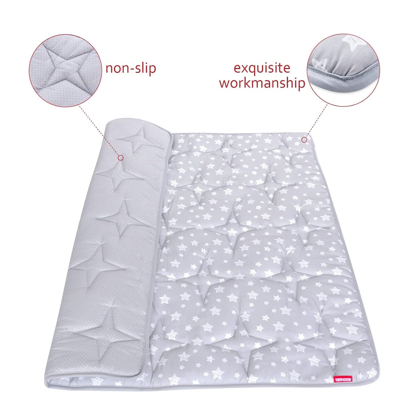 Baby Play Mat 50" X 50" Playpen Mat Fit for TODALE and Dripex Baby Playpen, One-Piece Crawling Mat Non Slip Cushioned Baby Playmat for Floor 50X50 Inches