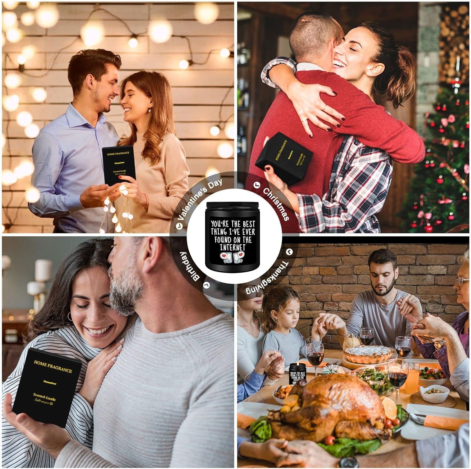 Gifts for Him,Anniversary,Valentines Day,Birthday Gifts for Men Him Boyfriend,Best Thing I Found on the Internet Candles-Black Cedar & Sandwood Scented