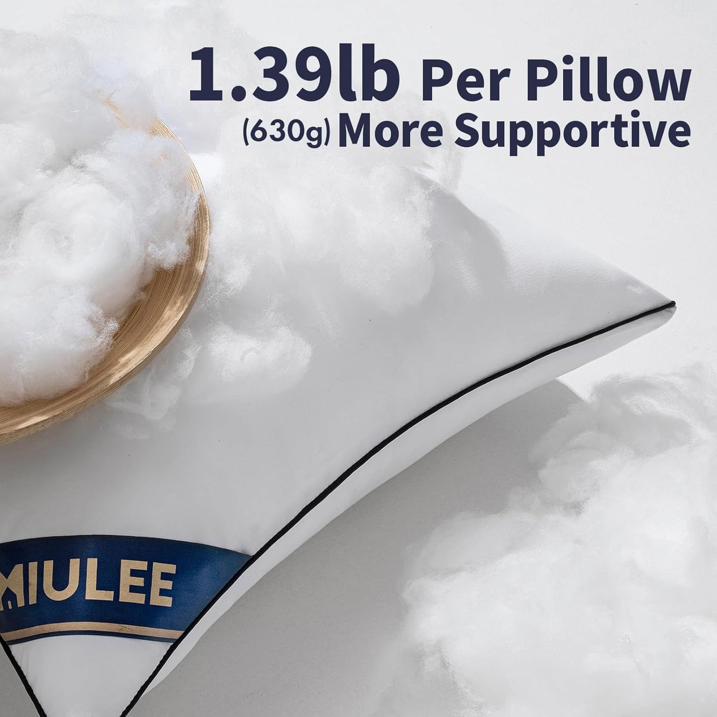 Premium 18x18 Inch Down Alternative Pillow Inserts - Set of 2 Decorative Throw Pillows for Sofa and Couch