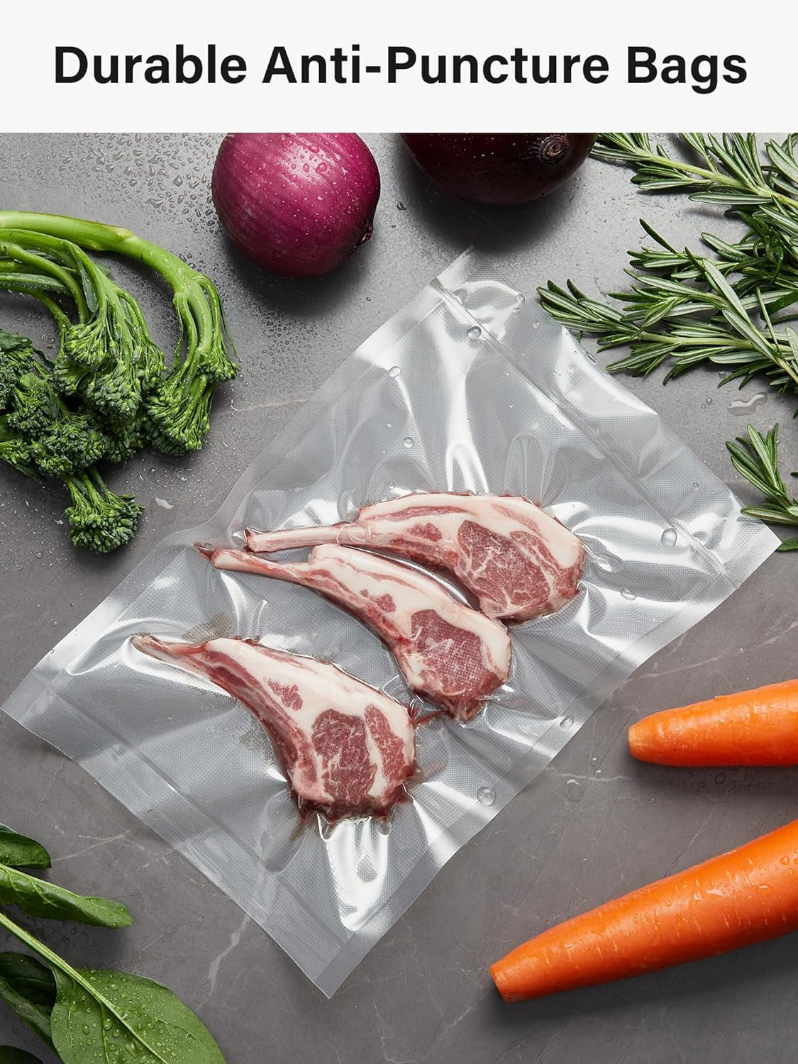 11" X 150' Vacuum Sealer Bags Roll for Food with Cutter Dispenser, Commercial Grade Vacuum Seal Bags, BPA Free, Customized Size Food Bags for Storage, Meal Prep and Sous Vide