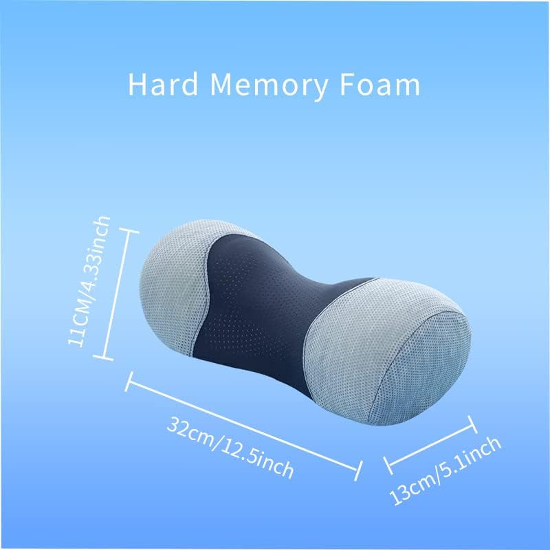 Neck Support Pillow - Cervical Traction Device for Neck Pain Relief and Muscle Therapy - Memory Foam Neck Roll Pillow for Shoulder Pain Relaxation