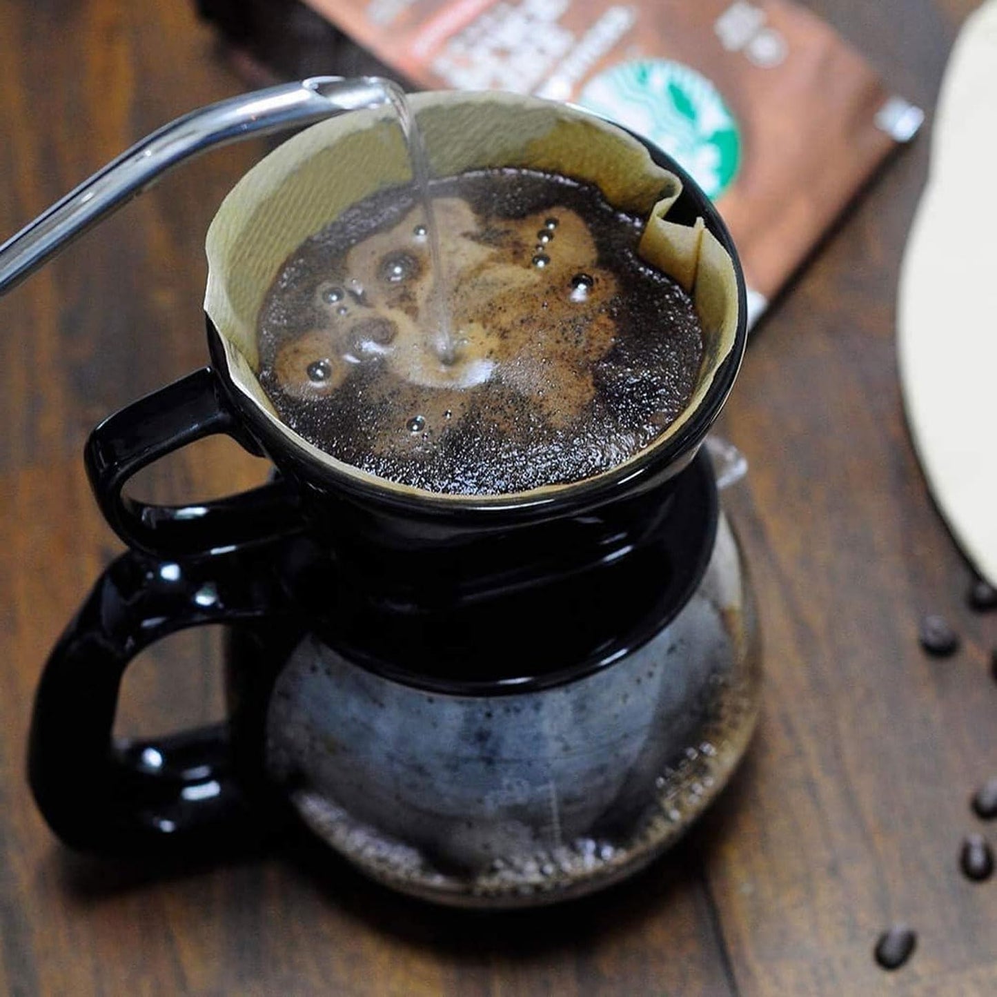 200 Count Cone Coffee Filters #4, Unbleached 04 Coffee Filters 8-12 Cup, Disposable Natural Paper Filters, No.4 Cone Filters for Ninja, Pour over and Drip Coffee Maker