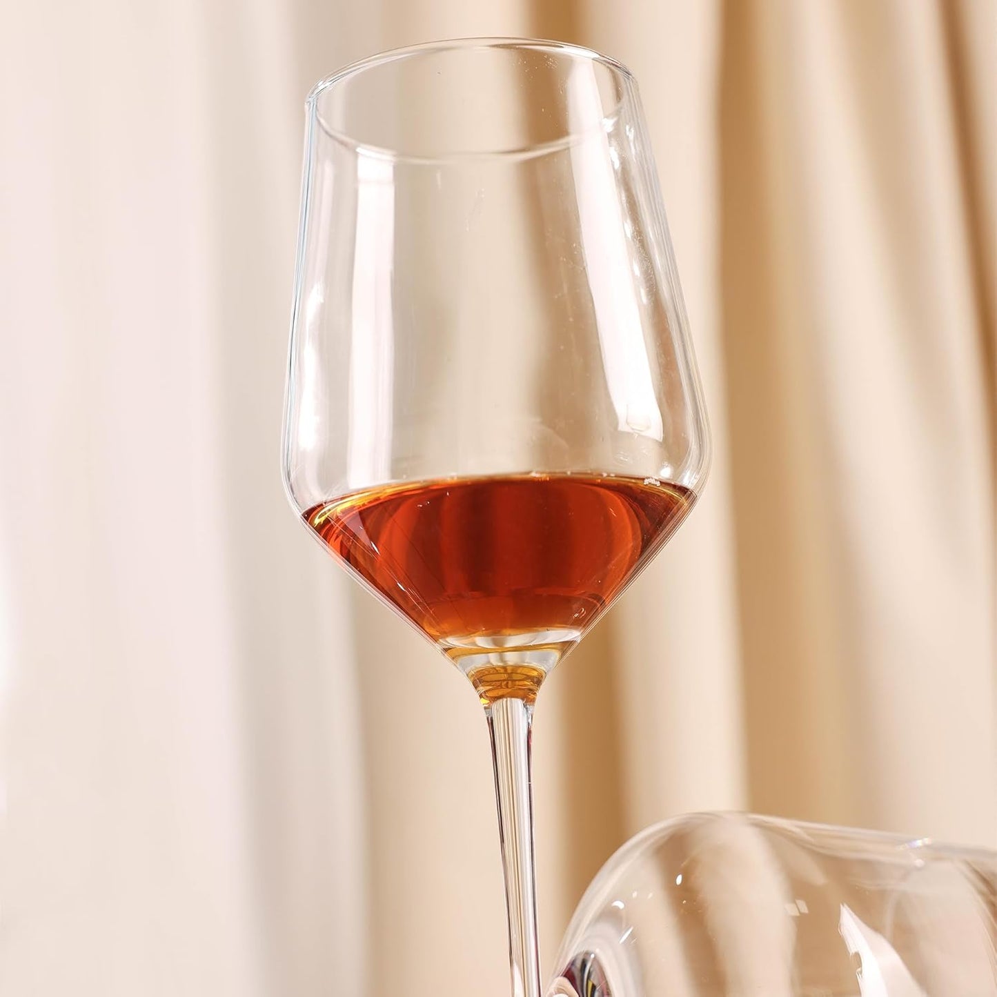 Set of 8 Red Bordeaux Wine Glasses - 17 Oz Ideal for Weddings and Housewarming Gifts