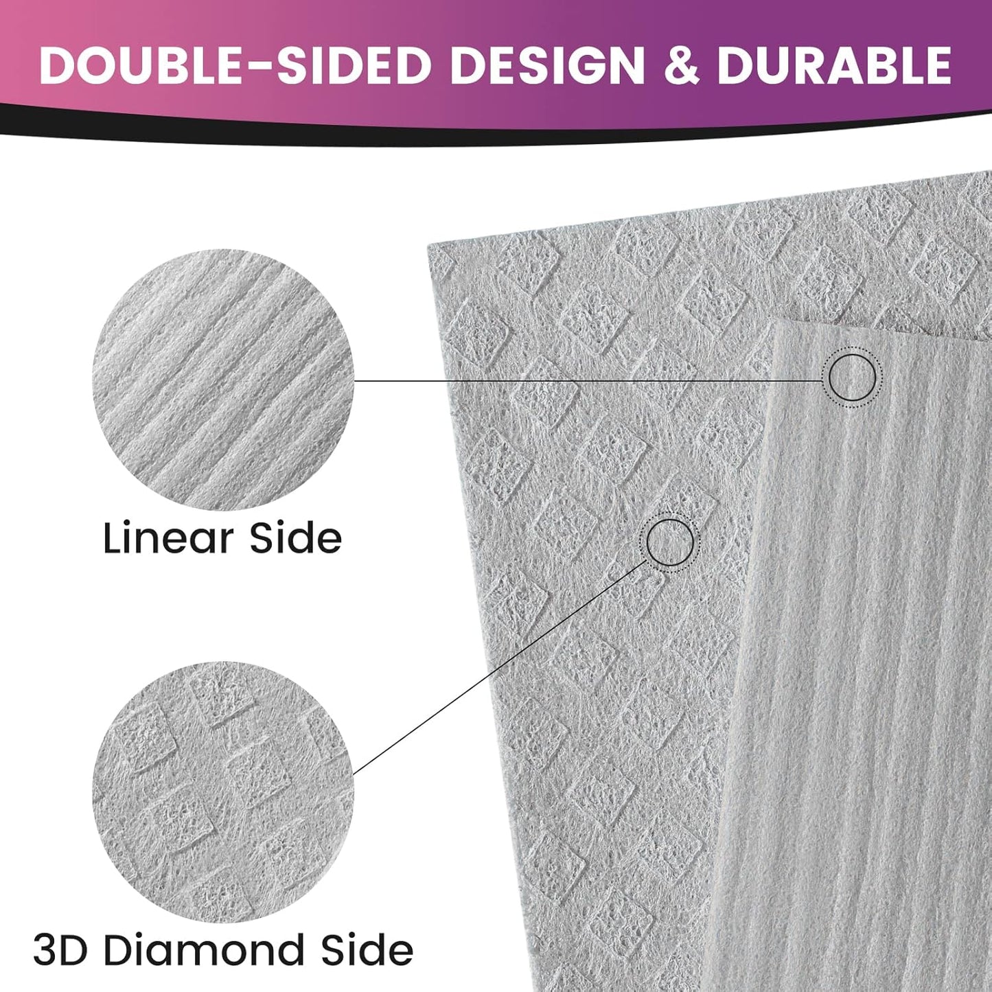 100% Cotton Kitchen Dish Cloths(Dark Grey, 12 X 12 Inches, 6-Pack) and Swedish Dishcloths for Kitchen(Grey, 10 Pack), Reusable and Eco-Friendly Cellulose Sponge Cloths